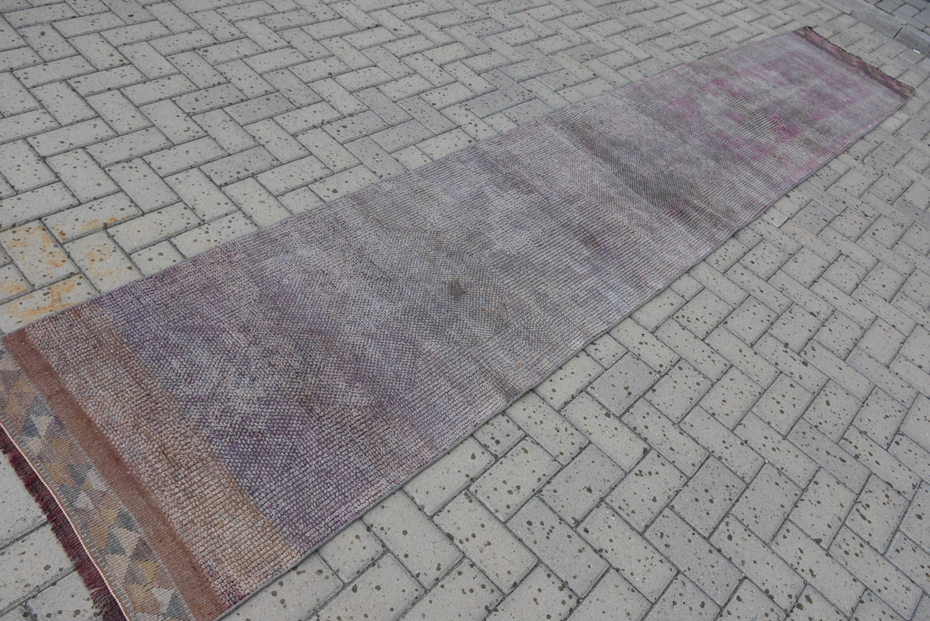 Oriental Rug, Rugs for Corridor, Hallway Rugs, Anatolian Rug, Art Rug, 2.4x13.1 ft Runner Rug, Vintage Rug, Beige Kitchen Rug, Turkish Rug