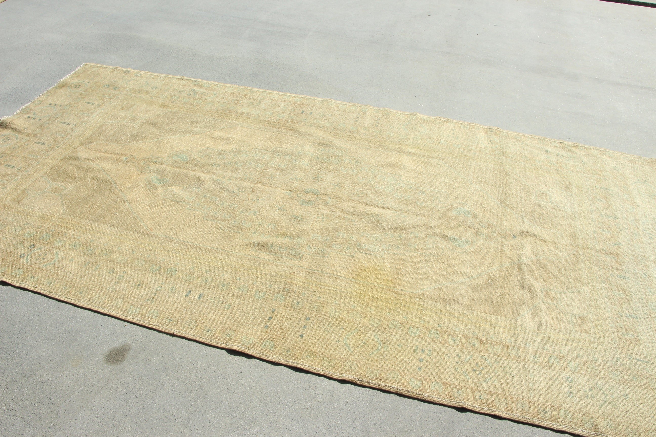 5x9.6 ft Large Rug, Bedroom Rug, Turkish Rugs, Rugs for Bedroom, Flatweave Rugs, Green Oriental Rugs, Kilim, Large Boho Rug, Vintage Rugs