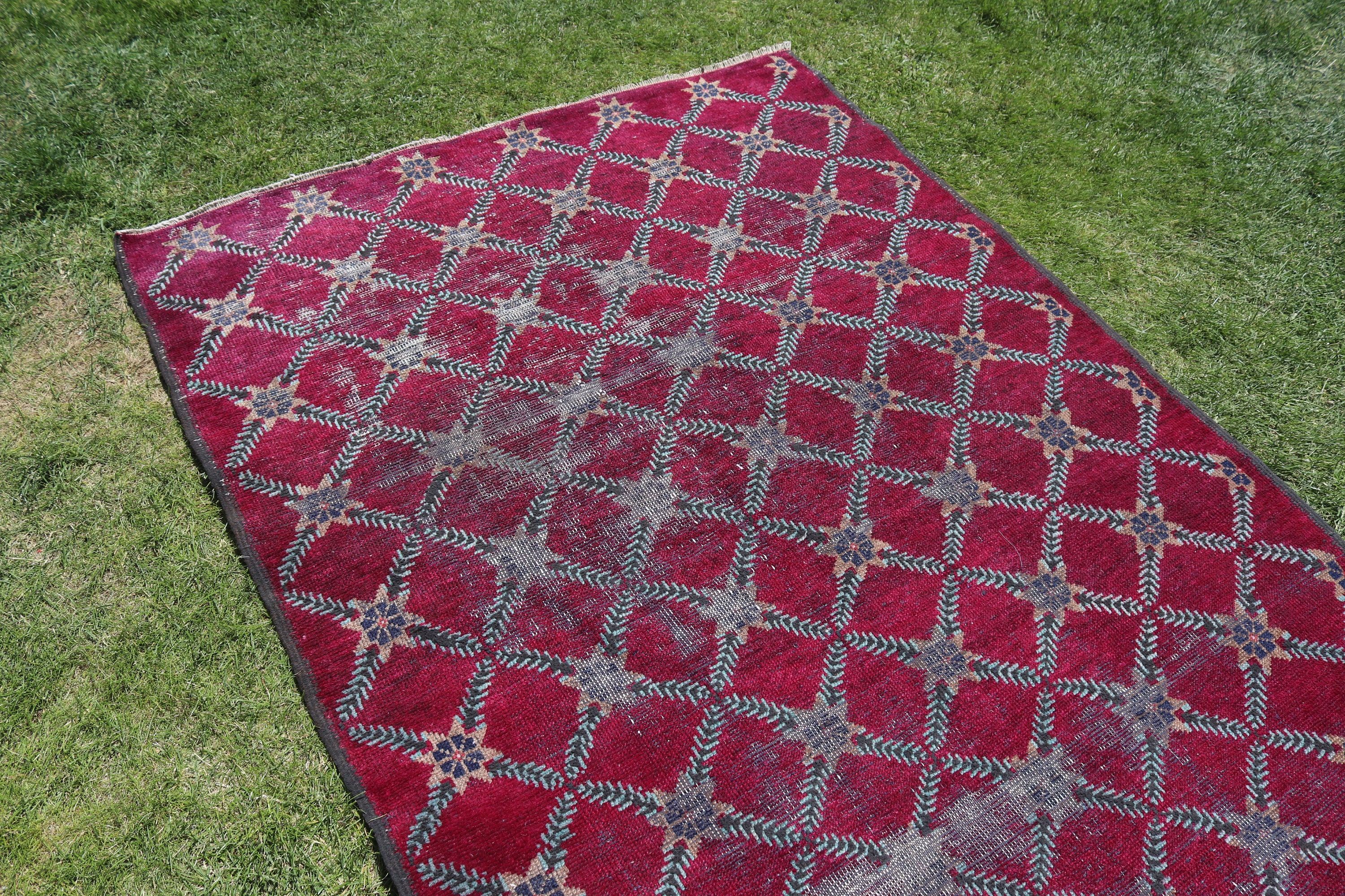 4.4x8.6 ft Alan Halıları, Düz Dokuma Halı, Vintage Halı, Boho Halıları, Mutfak Halıları, Pembe Yatak Odası Halısı, Modern Halı, Türk Halısı, Oushak Alan Halıları