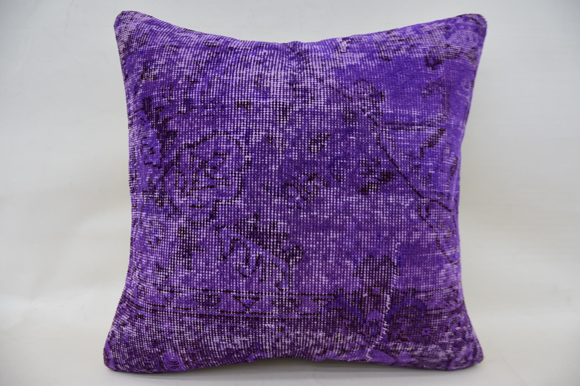 Bolster Throw Cushion Case, Tapestry Cushion, Pillow for Couch, Vintage Pillow, Home Decor Pillow, 24"x24" Purple Pillow Sham