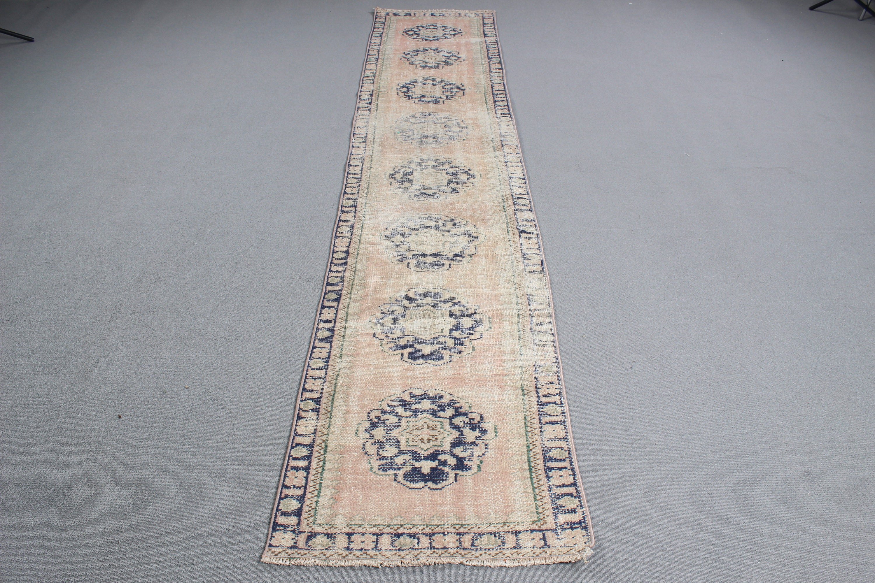 Hallway Rugs, Vintage Rugs, Exotic Rug, Corridor Rugs, Beige Geometric Rug, Floor Rugs, Turkish Rugs, Modern Rug, 2.1x10.3 ft Runner Rugs