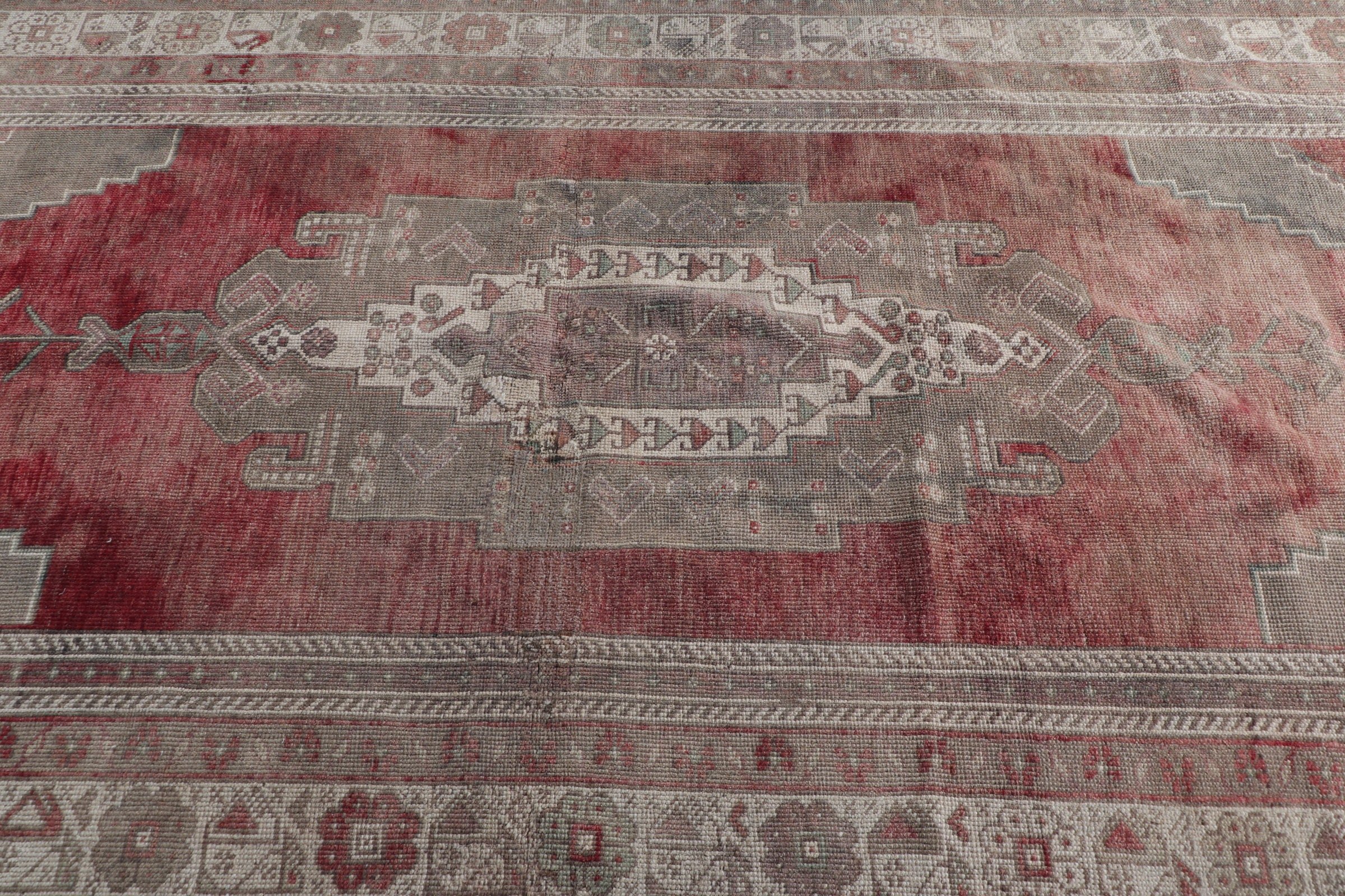 Vintage Rugs, Cool Rugs, Dining Room Rug, Rugs for Living Room, Antique Rug, 4.9x11.6 ft Large Rug, Turkish Rug, Salon Rug, Red Floor Rug