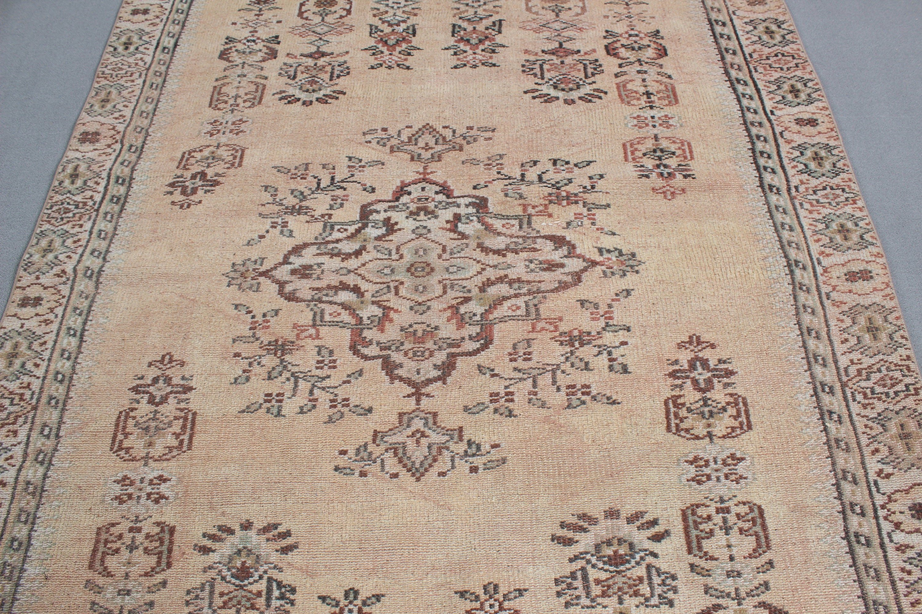 Sarı Yer Halıları, Mutfak Halısı, Büyük Boho Halıları, Büyük Oushak Halıları, 5.4x8.9 ft Büyük Halılar, Türk Halıları, Vintage Halı