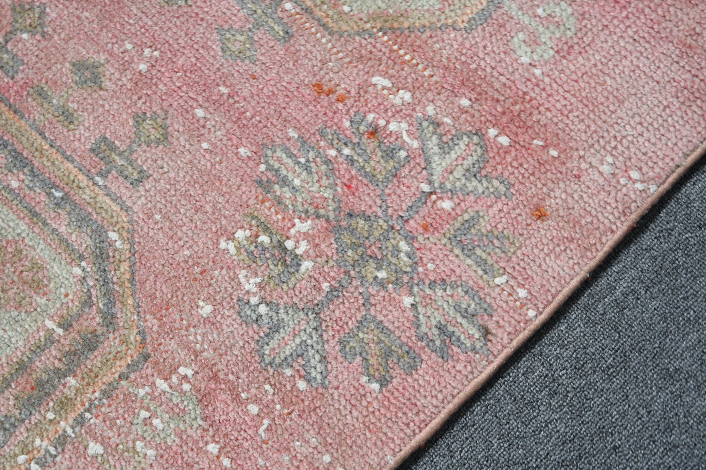 Pale Rug, Floor Rugs, Hallway Rug, Abstract Rug, 2.8x9.4 ft Runner Rugs, Cool Rug, Turkey Rugs, Turkish Rug, Vintage Rugs, Rugs for Runner