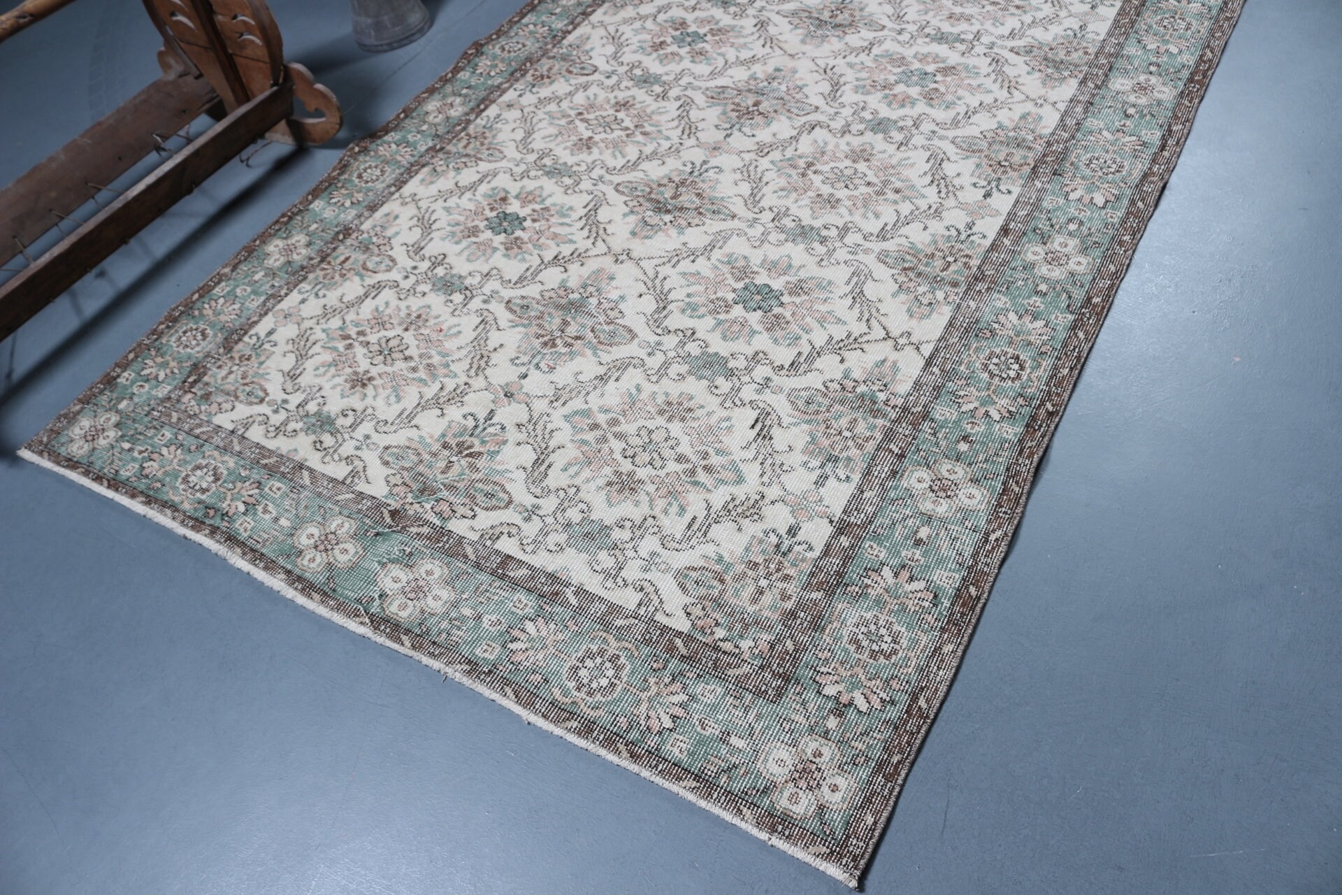 Beige Kitchen Rugs, 5.3x9.2 ft Large Rugs, Rugs for Bedroom, Vintage Rug, Turkish Rugs, Salon Rug, Moroccan Rug, Antique Rug, Bedroom Rug