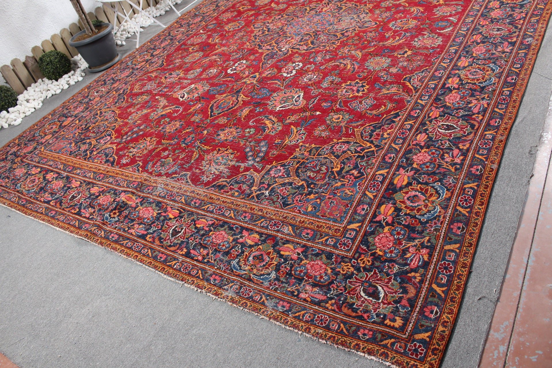 Kırmızı Fas Halısı, 10.6x14.6 ft Büyük Boy Halı, Fas Halıları, Yatak Odası Halıları, Vintage Halılar, Oturma Odası Halısı, Türk Halısı, Yemek Odası Halısı