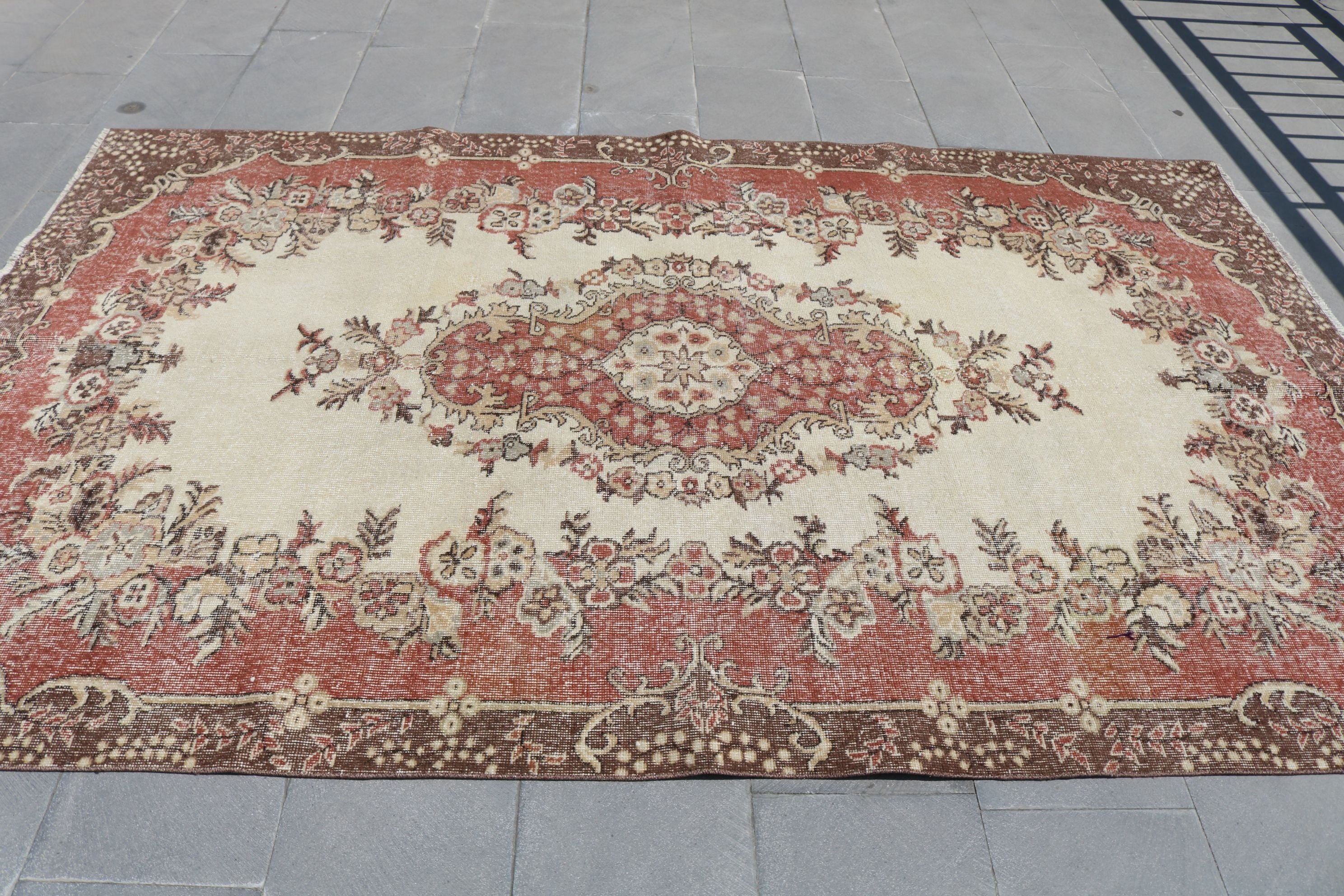 Living Room Rug, Turkish Rug, Oriental Rug, Handwoven Rug, Bedroom Rug, 5.7x9.1 ft Large Rugs, Rugs for Bedroom, Moroccan Rug, Vintage Rug