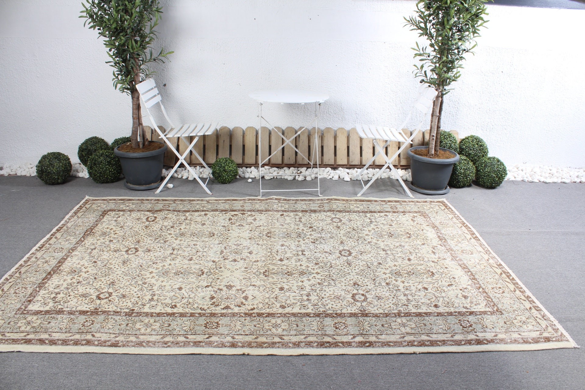 Anatolian Rug, Cool Rugs, 5.6x8.9 ft Large Rugs, Dining Room Rug, Bright Rug, Living Room Rugs, Vintage Rug, Beige Antique Rug, Turkish Rug