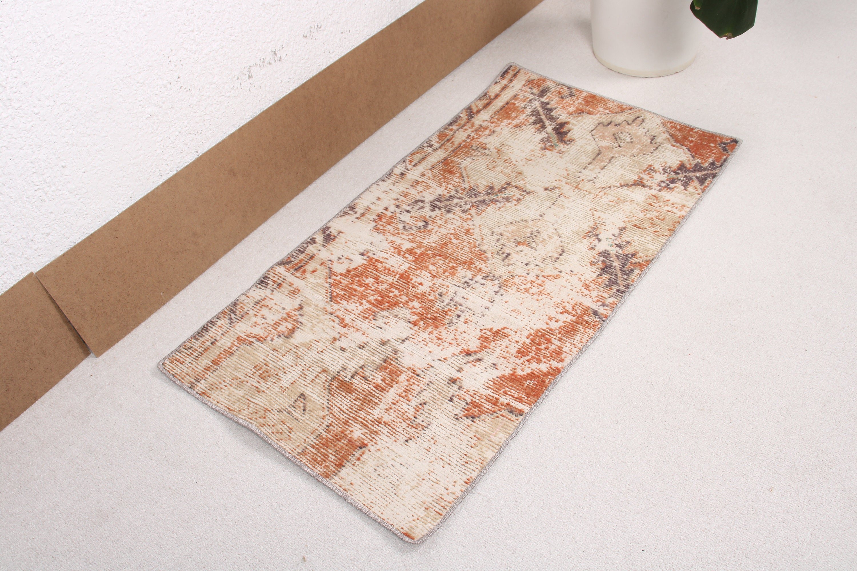 Oushak Rugs, Small Area Rugs, Statement Rug, Beige Geometric Rug, Vintage Rugs, Turkish Rugs, Small Boho Rug, 1.7x3.3 ft Small Rugs