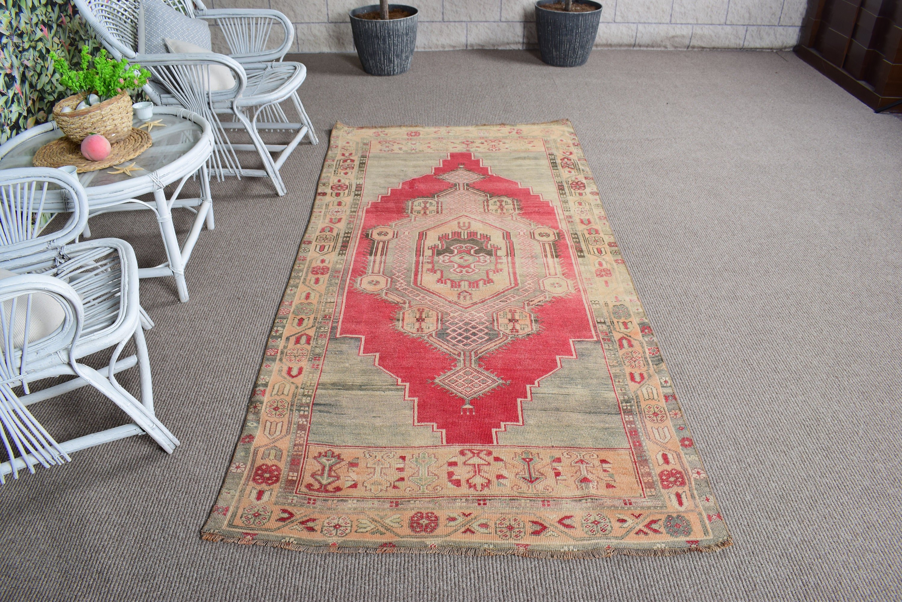 Organik Halılar, Kilim, Gökkuşağı Mutfak Halıları, Yatak Odası Halıları, Vintage Halılar, 3,7x7,6 ft Alan Halıları, Türk Halıları, Ev Dekorasyonu Halıları