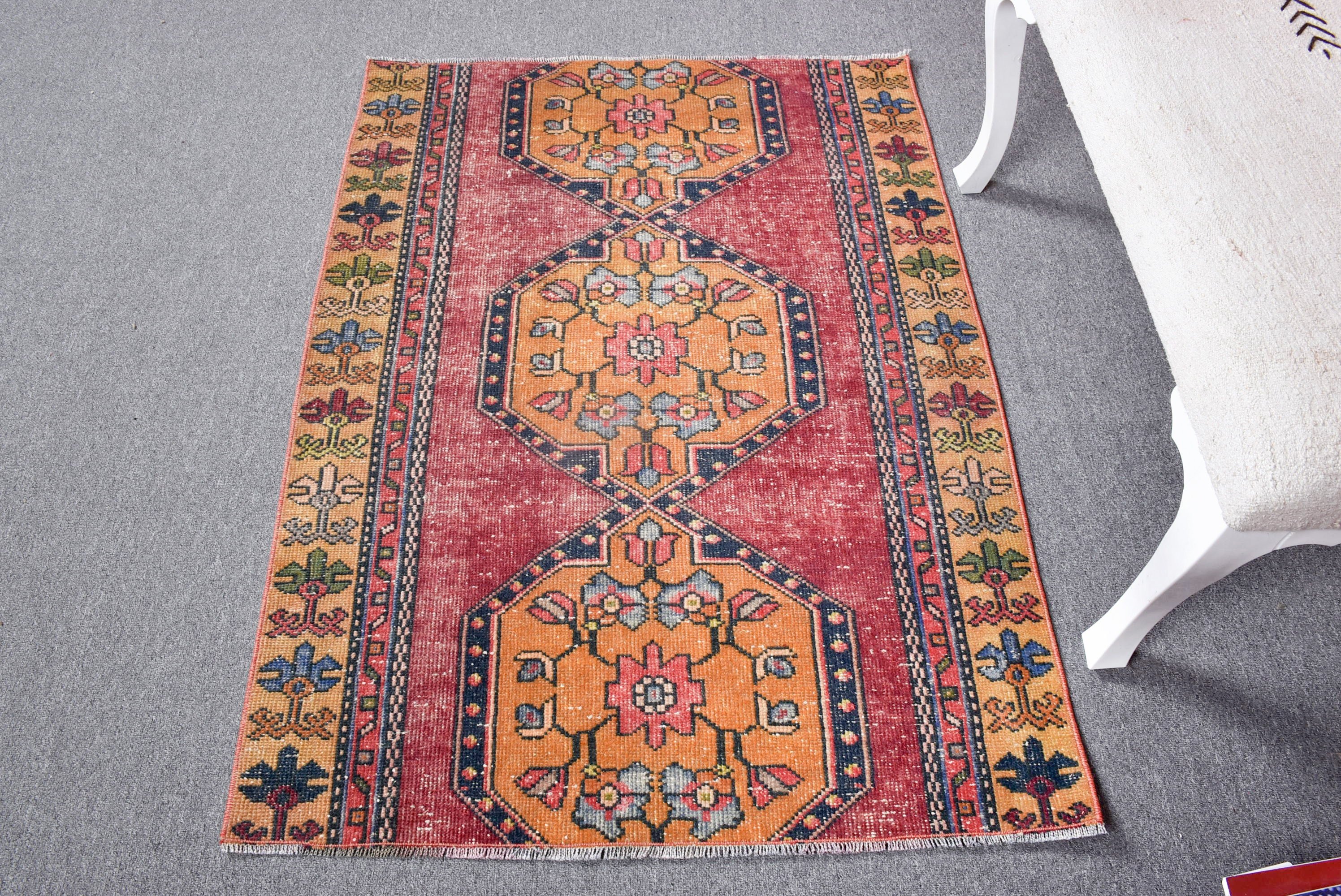 Oushak Halılar, Geometrik Halı, Paspas Halısı, Çocuk Halısı, Vintage Halı, Organik Halılar, Türk Halısı, 3.1x4.4 ft Küçük Halılar, Sarı Oushak Halıları