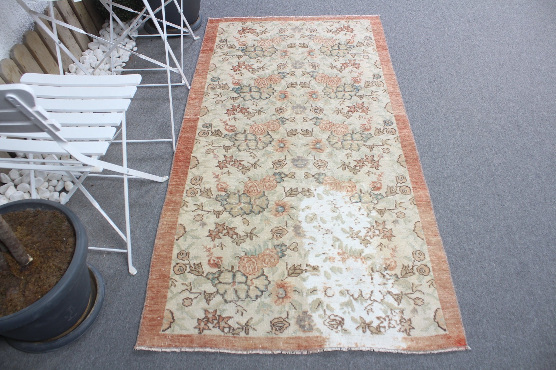 Vintage Rug, Beige Kitchen Rugs, Bedroom Rugs, Entry Rugs, Nursery Rug, 3.2x6.3 ft Accent Rug, Turkish Rug, Anatolian Rug, Old Rugs