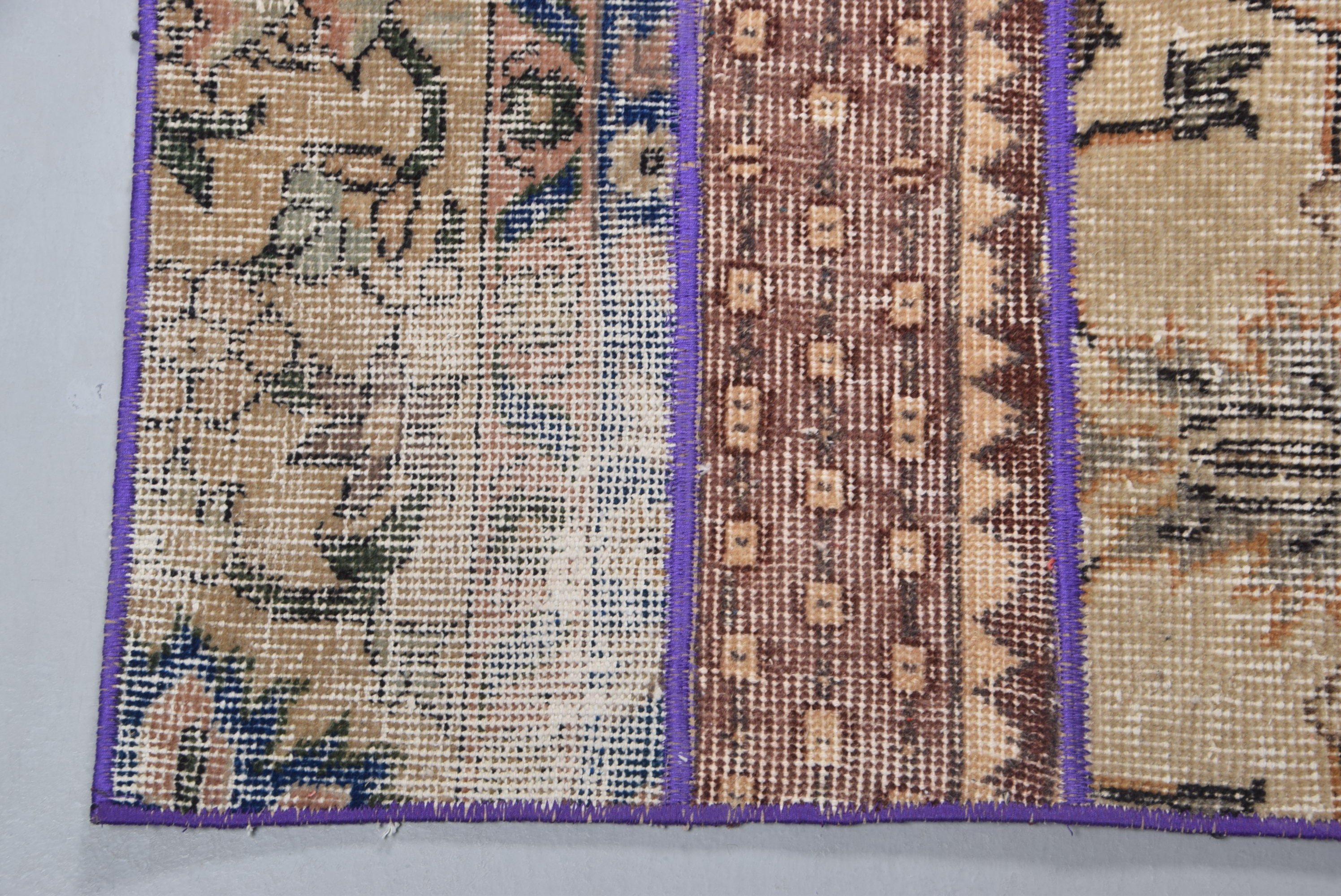 Kapı Paspası Halısı, Antika Halı, Kahverengi Yer Halıları, 2,2x3,2 ft Küçük Halılar, Türk Halıları, Banyo Halıları, Mutfak Halıları, Vintage Halı