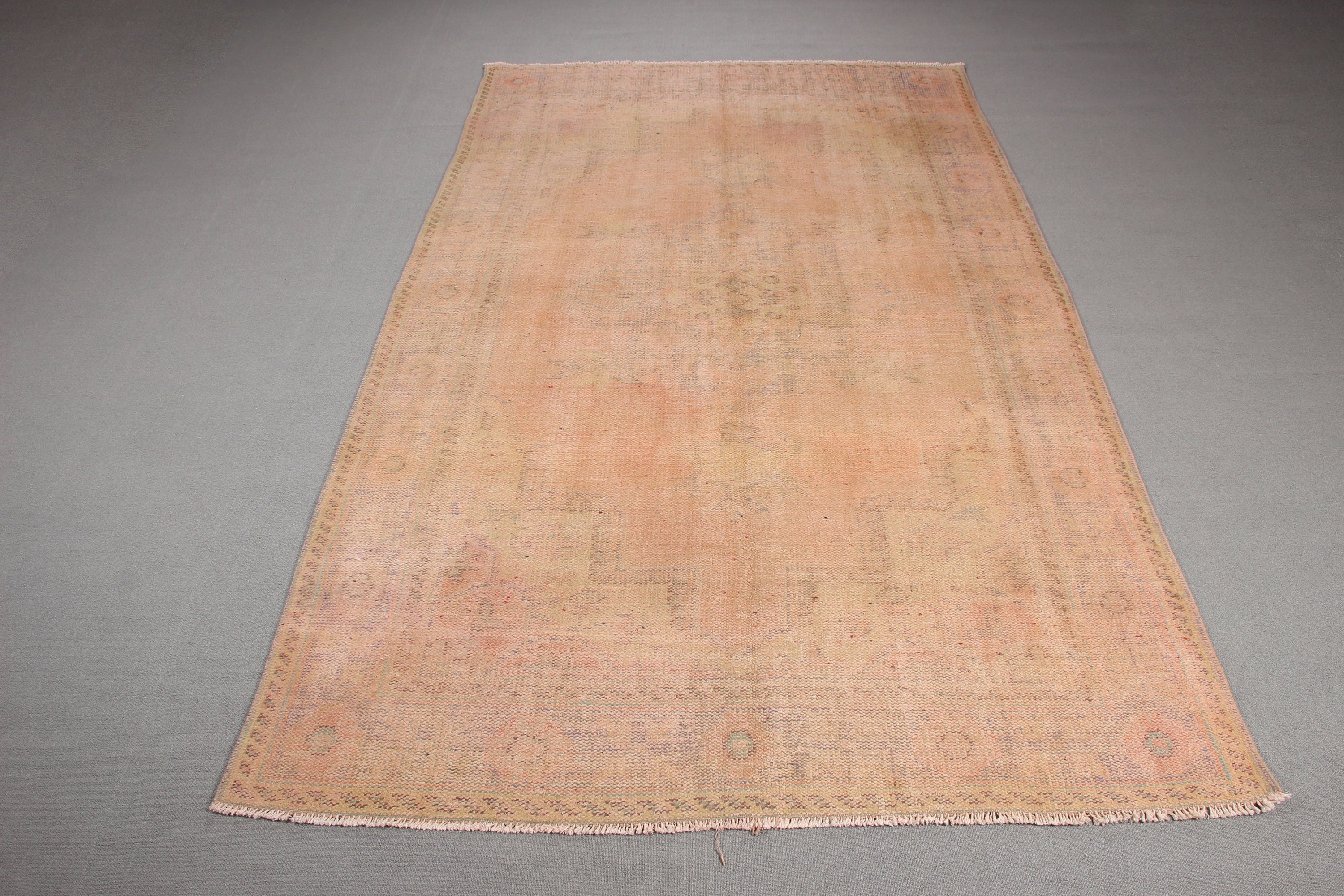 Modern Halı, 6.1x10.3 ft Büyük Halı, Bej Yatak Odası Halısı, El Dokuma Halılar, Salon Halıları, Türk Halıları, Vintage Halılar, Büyük Boho Halıları