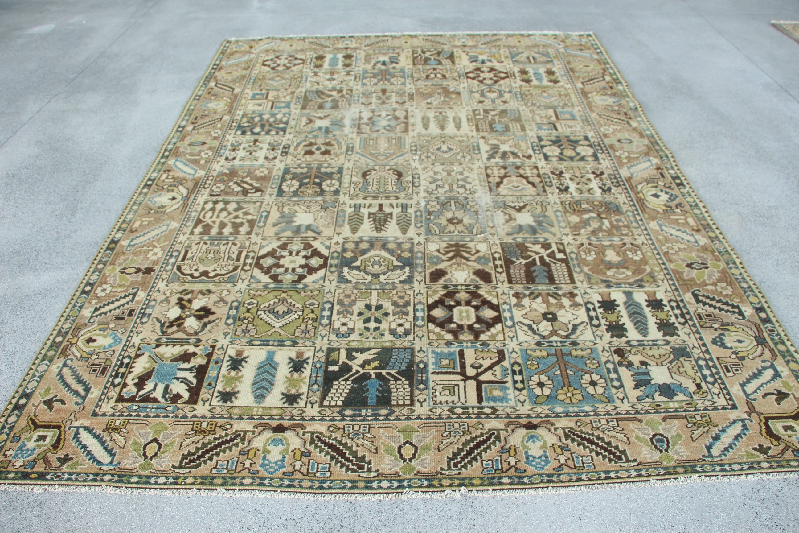 Yatak Odası Halıları, Türk Halıları, 7.1x9.8 ft Büyük Halılar, Yemek Odası Halısı, Lüks Halılar, Vintage Halılar, Kahverengi Ev Dekorasyonu Halıları