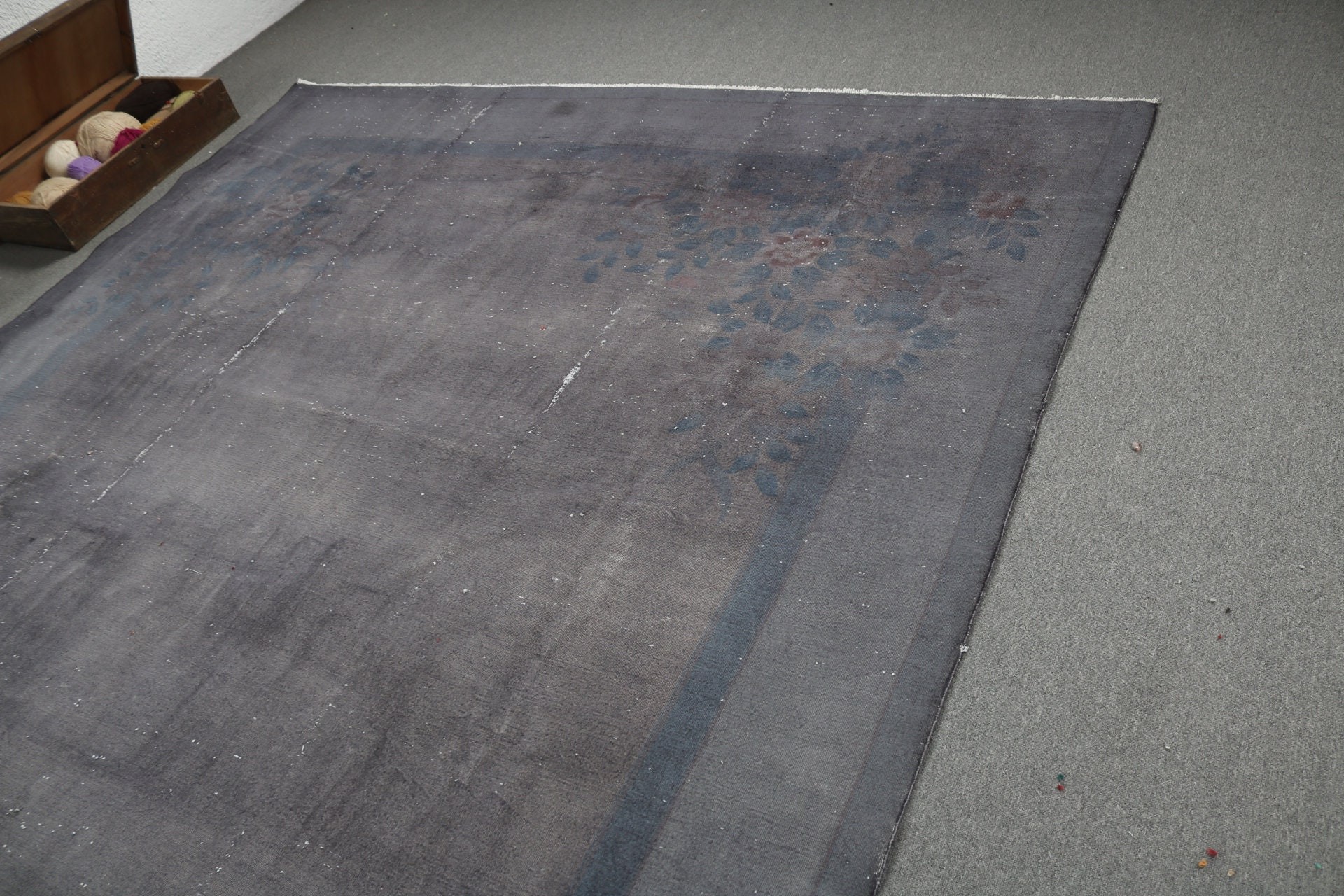 Gray Wool Rugs, Vintage Rug, Antique Rug, Dining Room Rugs, 8.7x11.6 ft Oversize Rug, Turkish Rugs, Oversize Vintage Rug, Oriental Rug