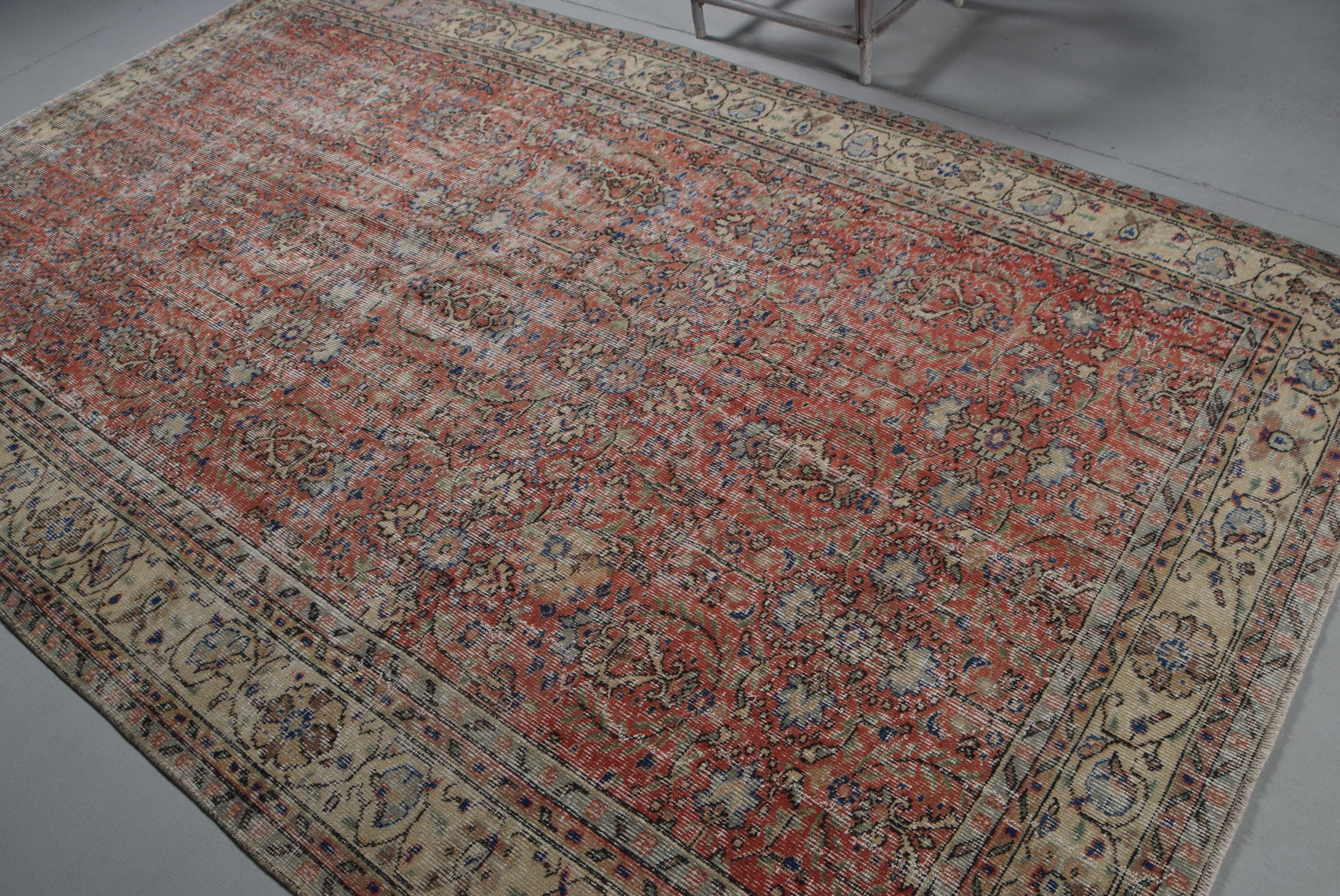 Oturma Odası Halısı, Türk Halıları, Fas Halısı, Kırmızı Mutfak Halıları, Yemek Odası Halısı, Vintage Halı, Anadolu Halıları, 6.4x10.2 ft Büyük Halılar