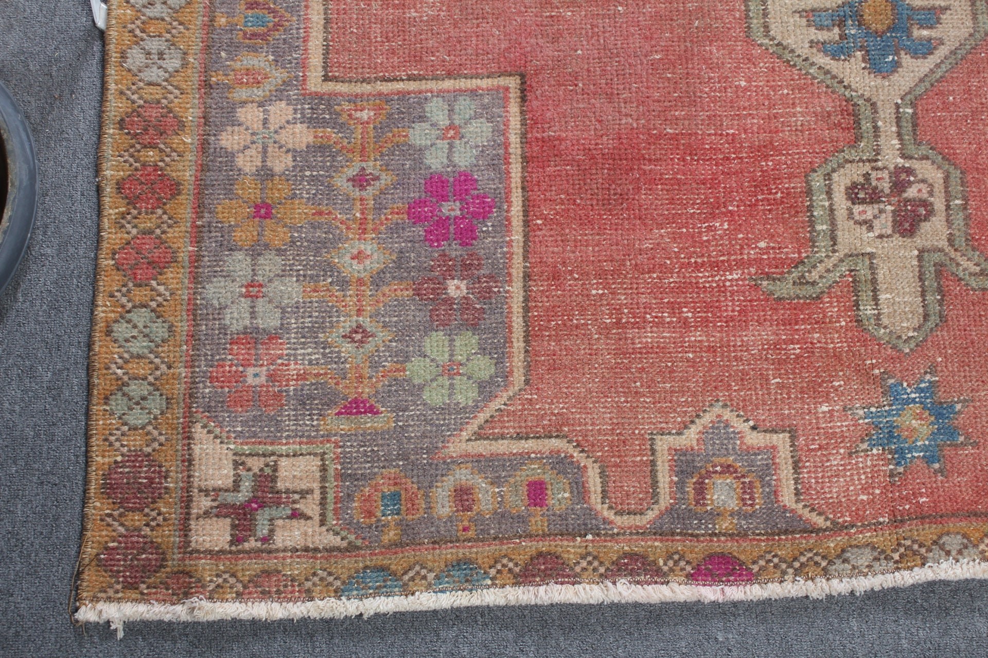 Vintage Rugs, Dining Room Rug, Muted Rug, Home Decor Rugs, 4.7x8.8 ft Large Rug, Salon Rugs, Turkish Rug, Red Cool Rug