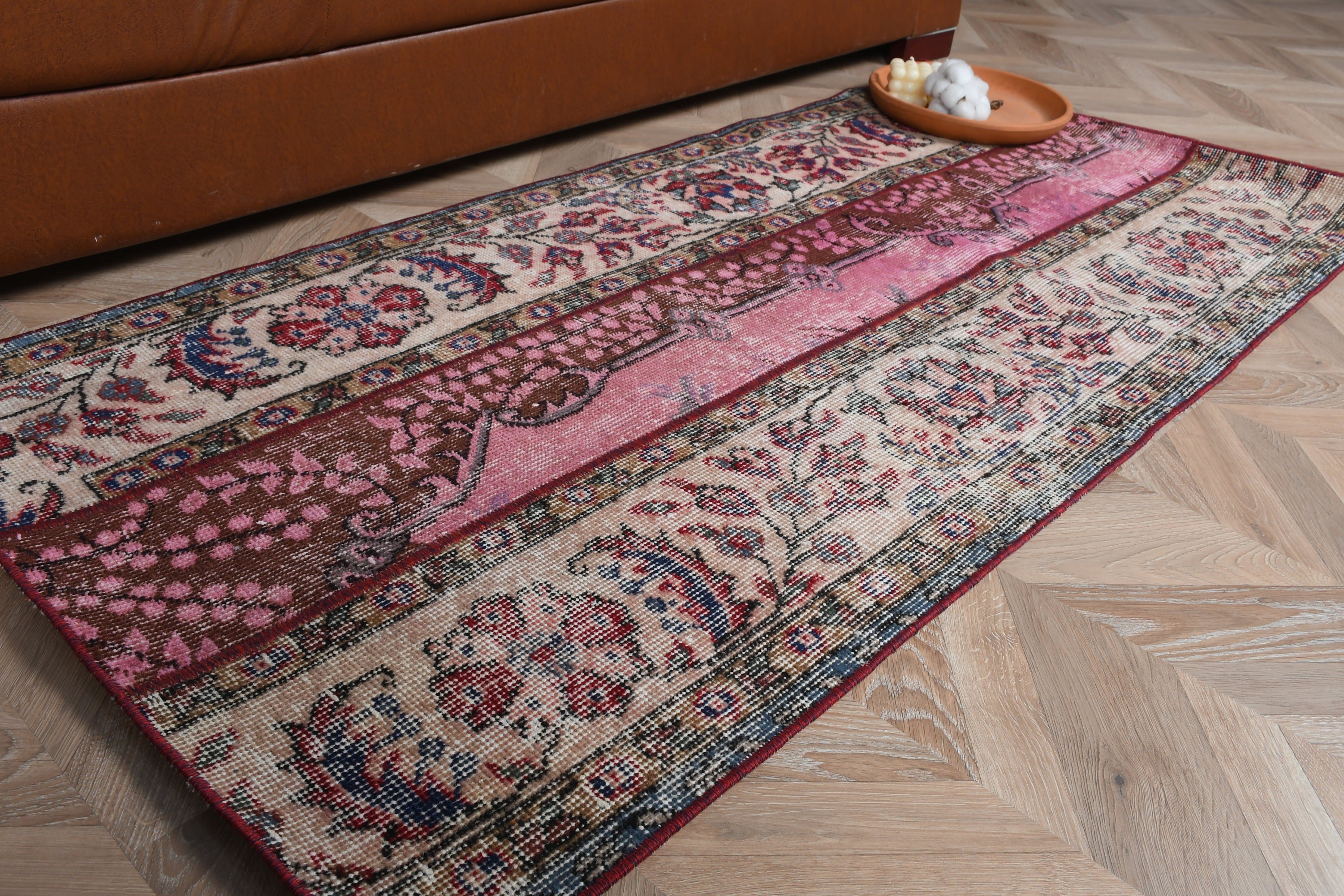 Antique Rug, 2.5x5.2 ft Small Rug, Vintage Rugs, Anatolian Rug, Beige Antique Rug, Nursery Rug, Rugs for Bathroom, Entry Rug, Turkish Rug