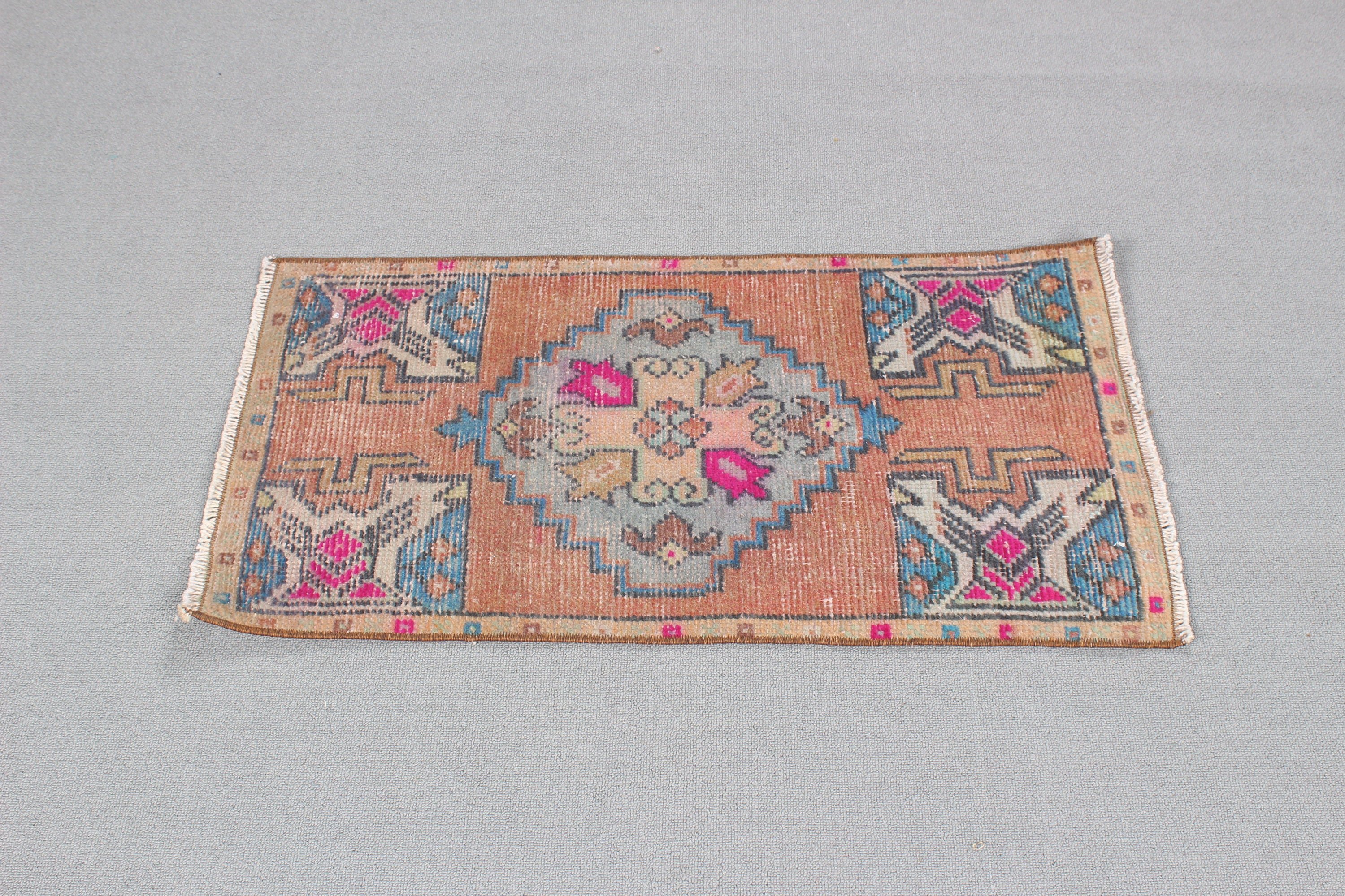 Home Decor Rugs, Small Area Rug, Turkish Rugs, 1.5x3 ft Small Rug, Blue Home Decor Rug, Small Boho Rug, Vintage Rugs, Floor Rug, Luxury Rug