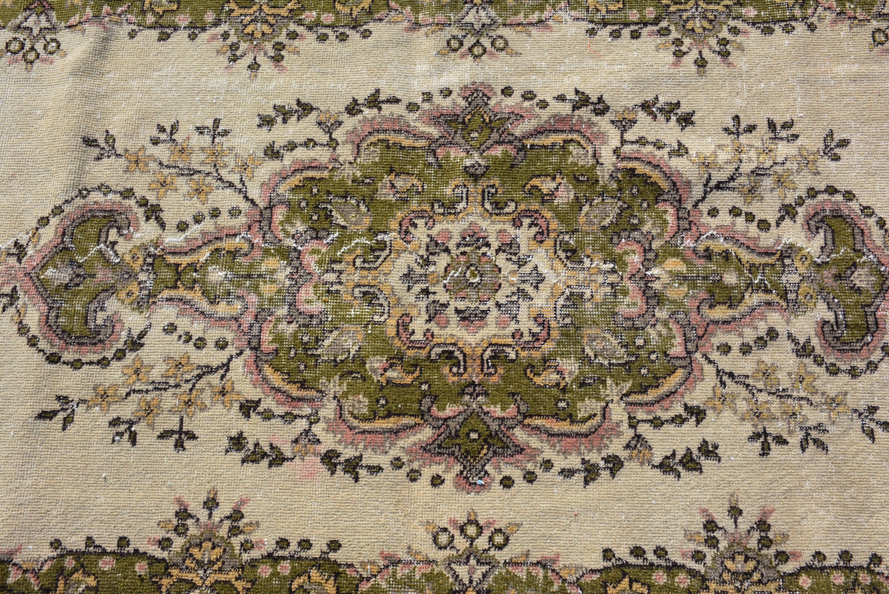 Kitchen Rugs, Custom Rugs, Wool Rug, Cute Rug, 3.6x6.9 ft Area Rugs, Floor Rug, Vintage Rug, Organic Rugs, Turkish Rug, Rugs for Bedroom