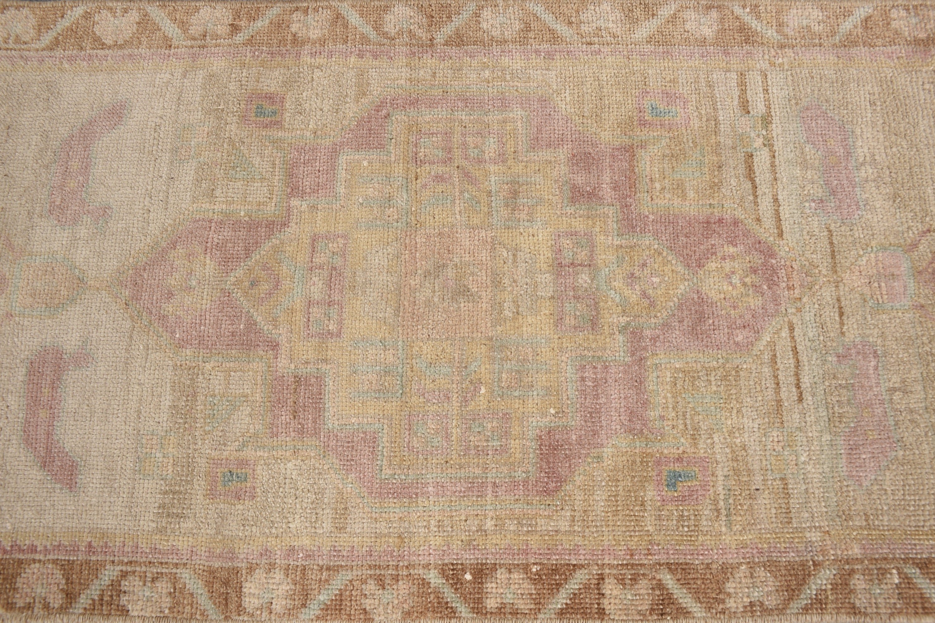 Antique Rug, Turkish Rugs, Vintage Rug, Rugs for Bath, Bedroom Rug, 1.5x3.6 ft Small Rugs, Door Mat Rugs, Decorative Rugs, Pink Wool Rug