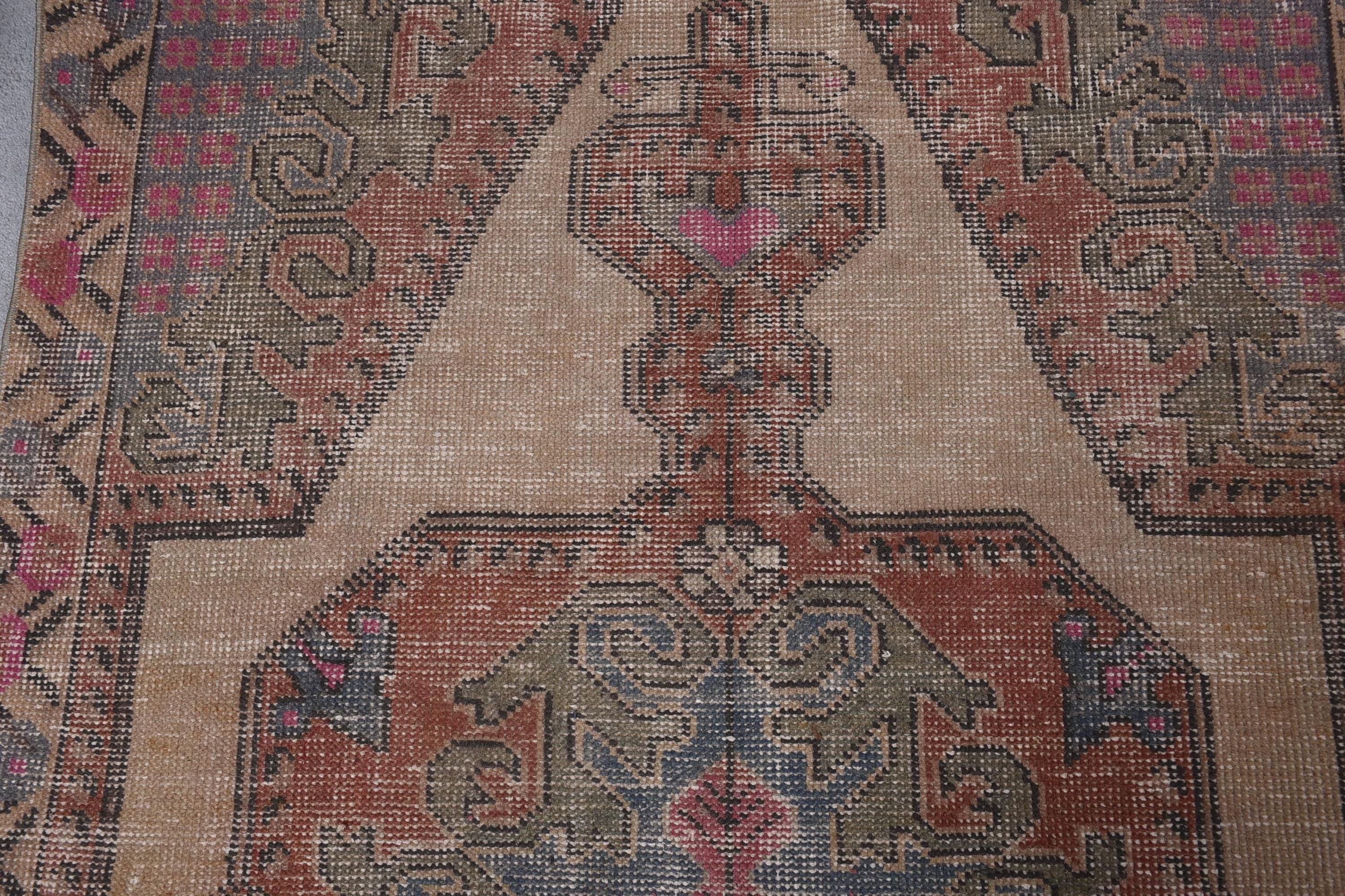 Mutfak Halıları, Giriş Halıları, 2,7x4,1 ft Küçük Halılar, Organik Halılar, Araba Paspası Halıları, Açıklama Halısı, Vintage Halılar, Kırmızı Boho Halı, Türk Halıları