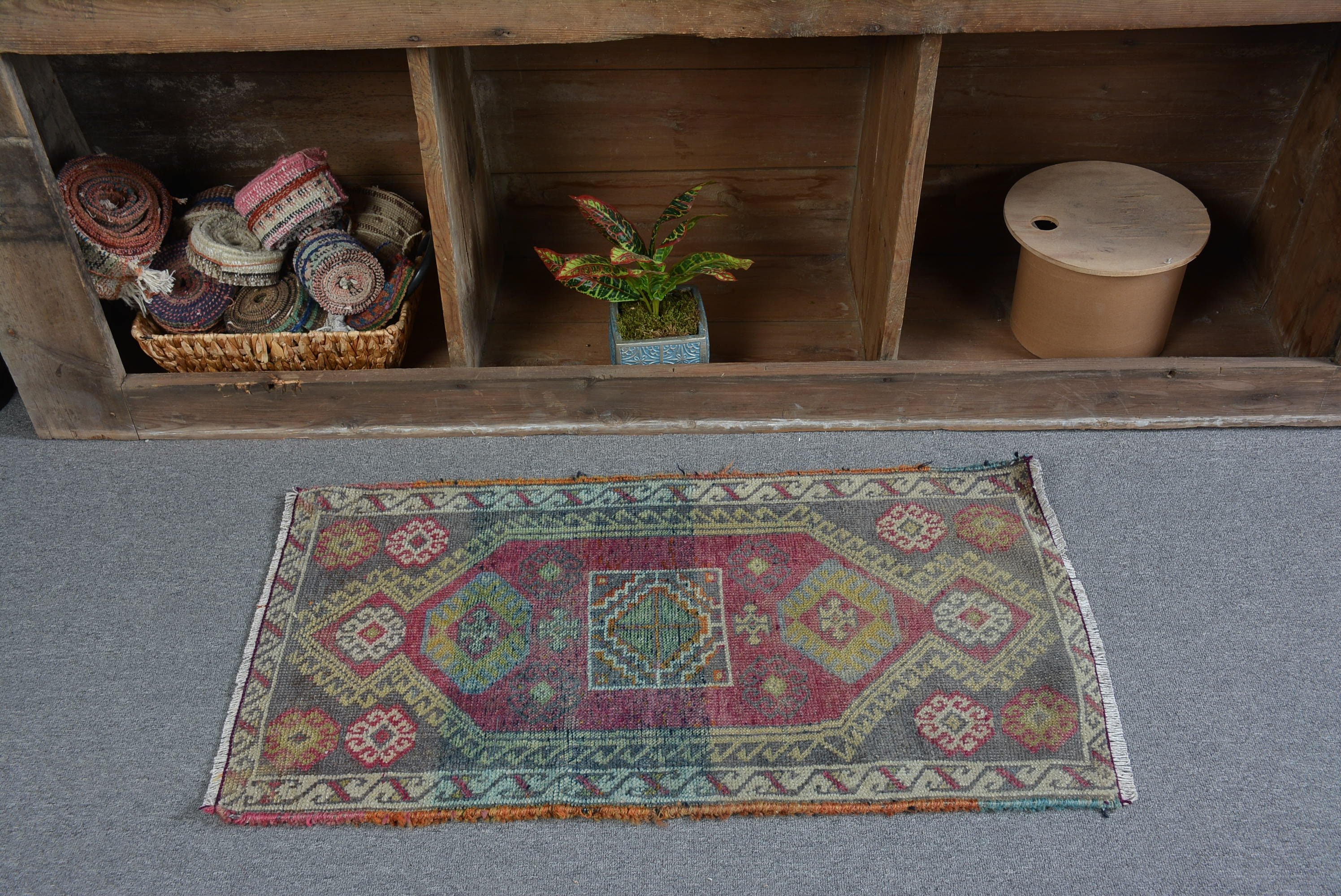 Kitchen Rugs, Rugs for Door Mat, Turkish Rug, 1.6x3.1 ft Small Rug, Wall Hanging Rug, Office Rug, Bedroom Rugs, Vintage Rug, Moroccan Rug