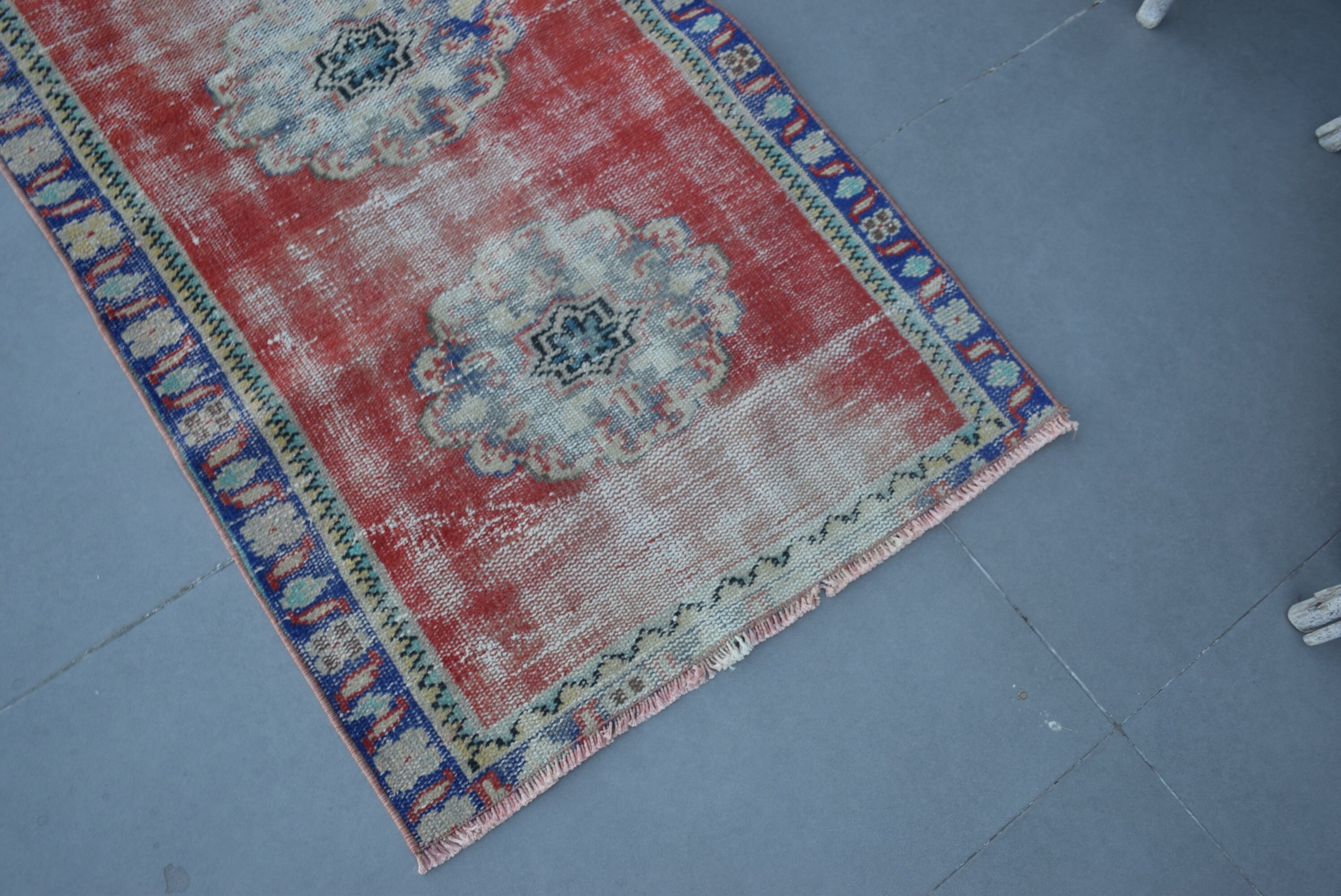 Kitchen Rugs, Turkish Rug, Rugs for Bathroom, Vintage Rugs, Bathroom Rug, Red  2.4x3.8 ft Small Rugs, Boho Rug, Bedroom Rug