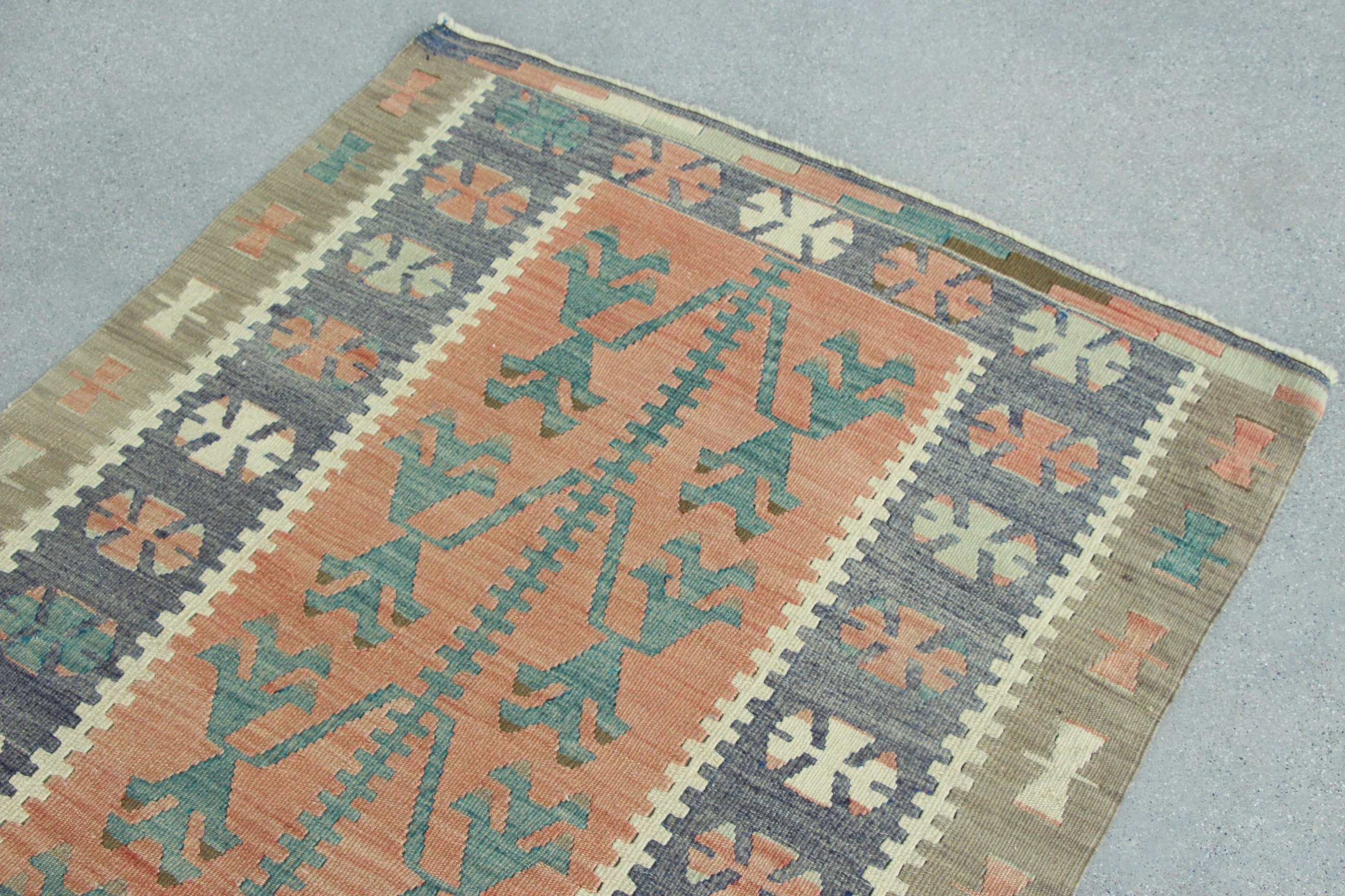 Vintage Rugs, Door Mat Rug, Oushak Rugs, Home Decor Rug, Rugs for Bath, Beige Cool Rugs, Kitchen Rugs, Turkish Rug, 3x3.9 ft Small Rugs