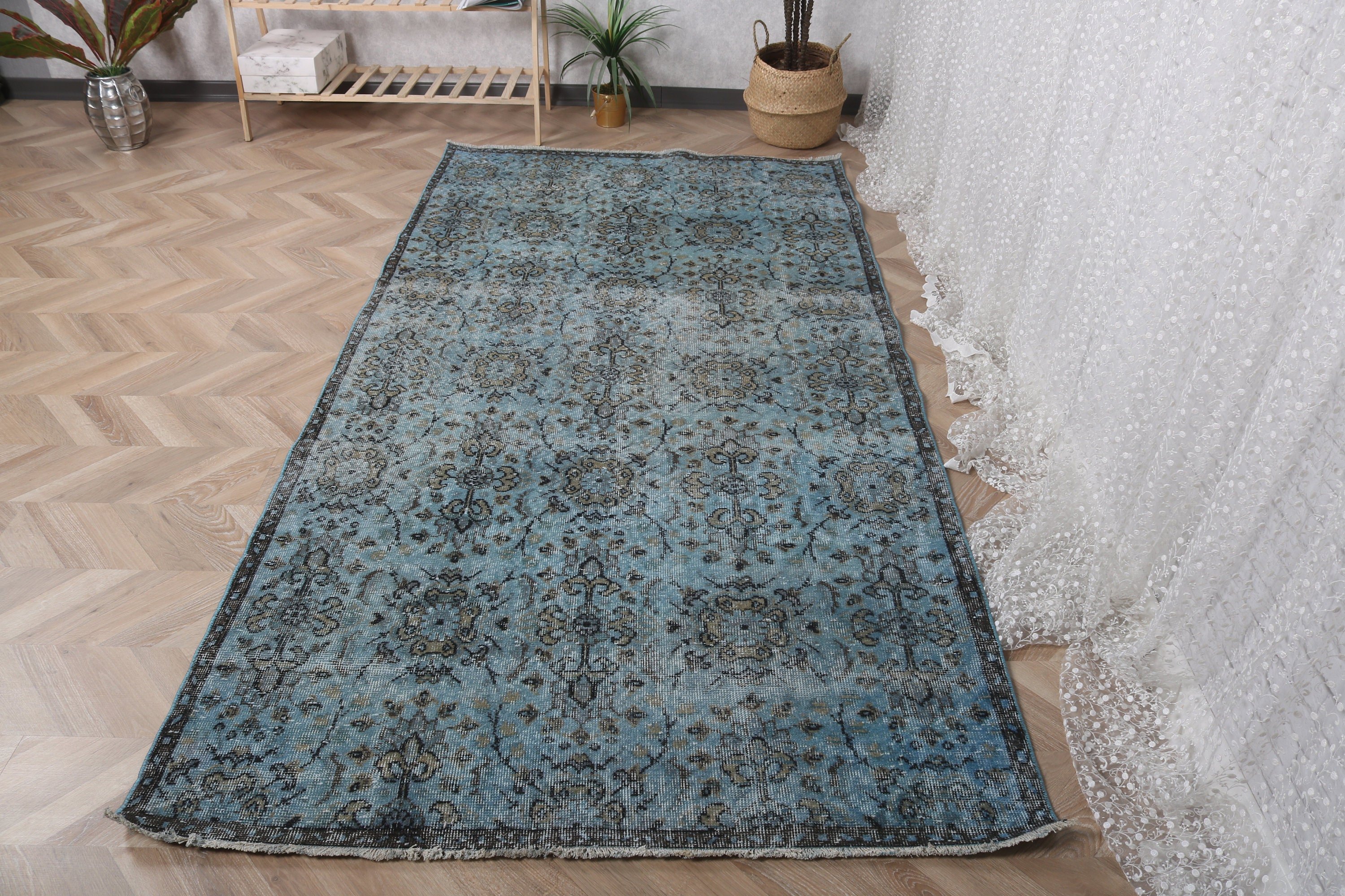 Luxury Rugs, 4.3x8.7 ft Area Rug, Turkish Rugs, Green Neutral Rugs, Vintage Rugs, Bedroom Rugs, Floor Rugs, Handwoven Rug, Neutral Rugs