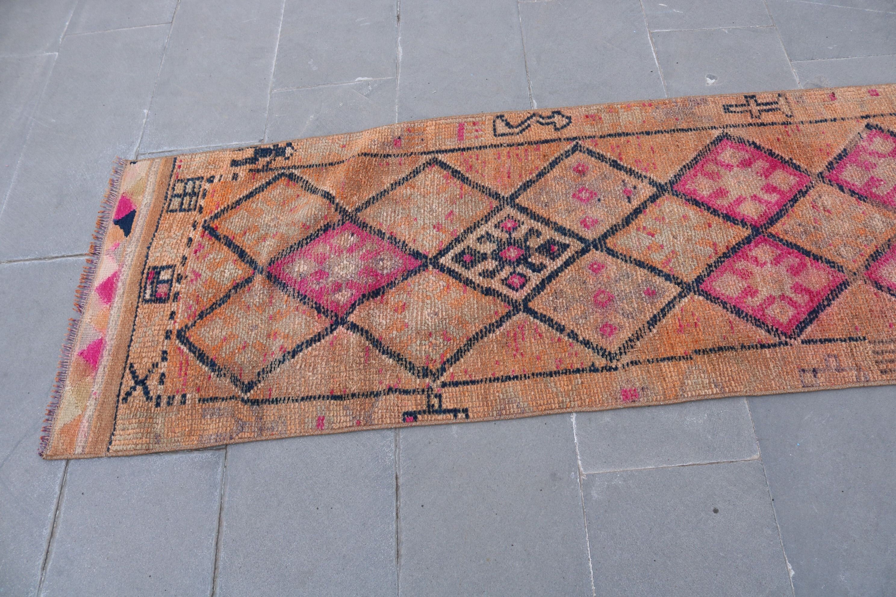 Pale Rug, 2.3x12.9 ft Runner Rug, Stair Rug, Custom Rug, Floor Rug, Rugs for Runner, Corridor Rug, Vintage Rug, Turkish Rugs, Moroccan Rugs
