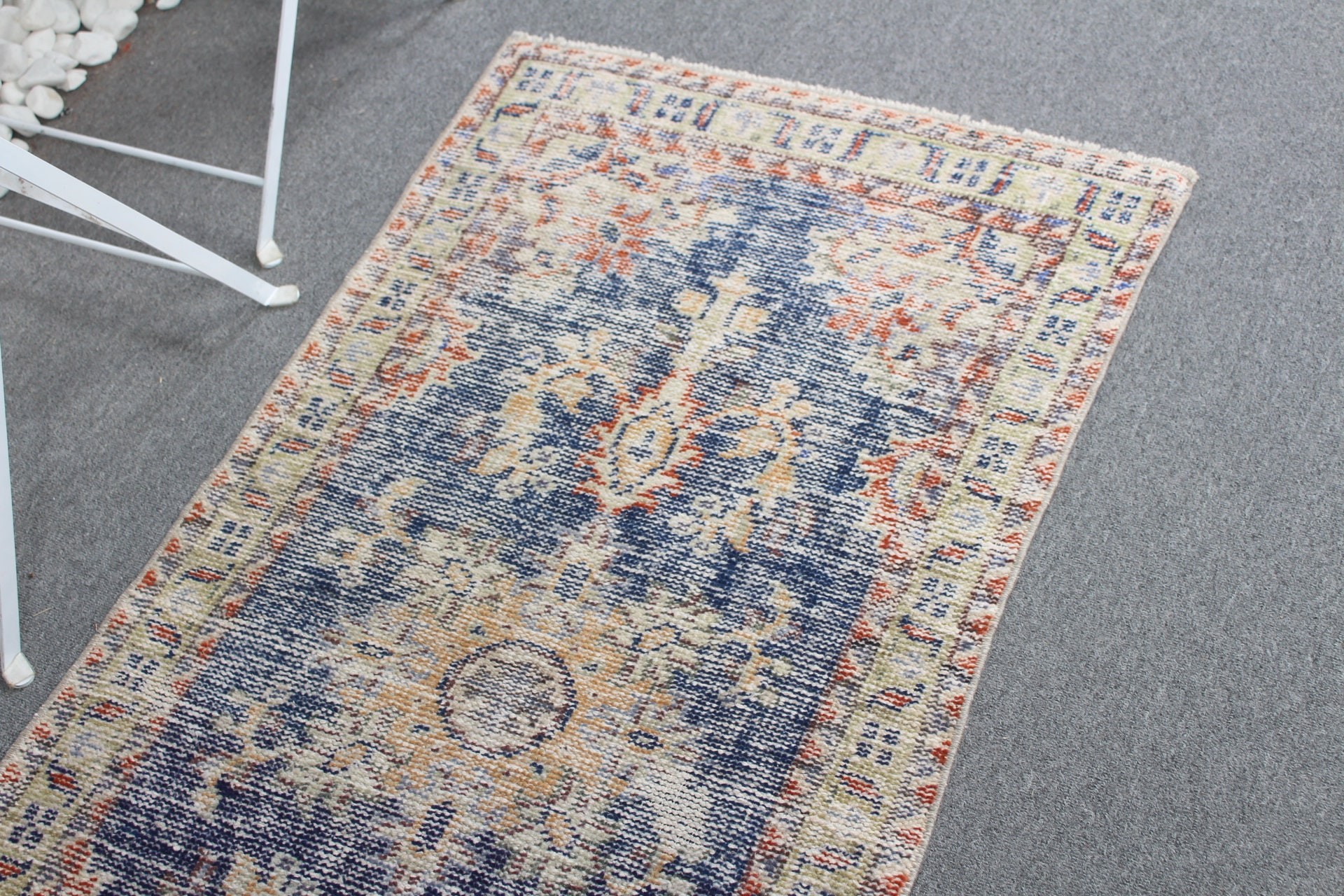 Blue Bedroom Rug, Kitchen Rugs, Entry Rugs, Rugs for Entry, Vintage Rug, 2.3x4.7 ft Small Rug, Wool Rug, Small Boho Rug Rugs, Turkish Rug