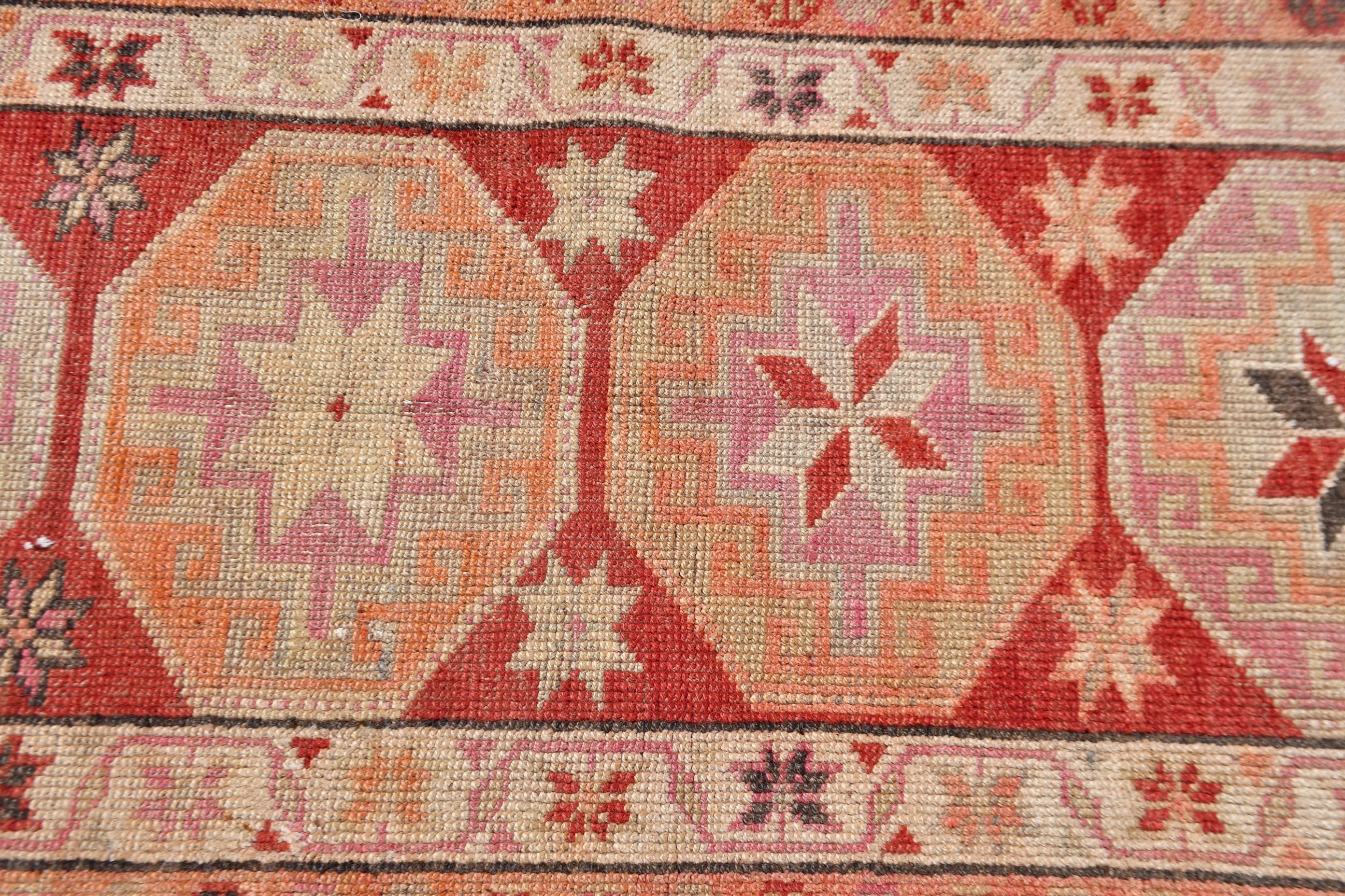 Old Rug, Floor Rug, Colorful Rug, 2.6x12.9 ft Runner Rugs, Turkish Rug, Vintage Rug, Kitchen Rugs, Rugs for Runner, Kitchen Rug Runner Rugs