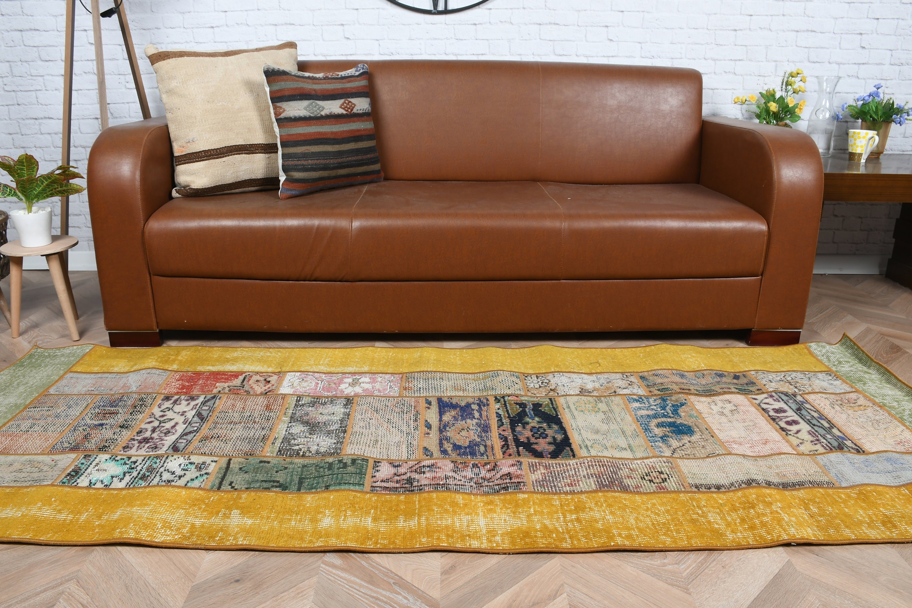 Bej Ev Dekor Halısı, Koridor Halısı, Antika Halılar, Koridor Halıları, Vintage Halı, El Dokuma Halı, 2.9x7.7 ft Yolluk Halıları, Türk Halısı, Yer Halısı