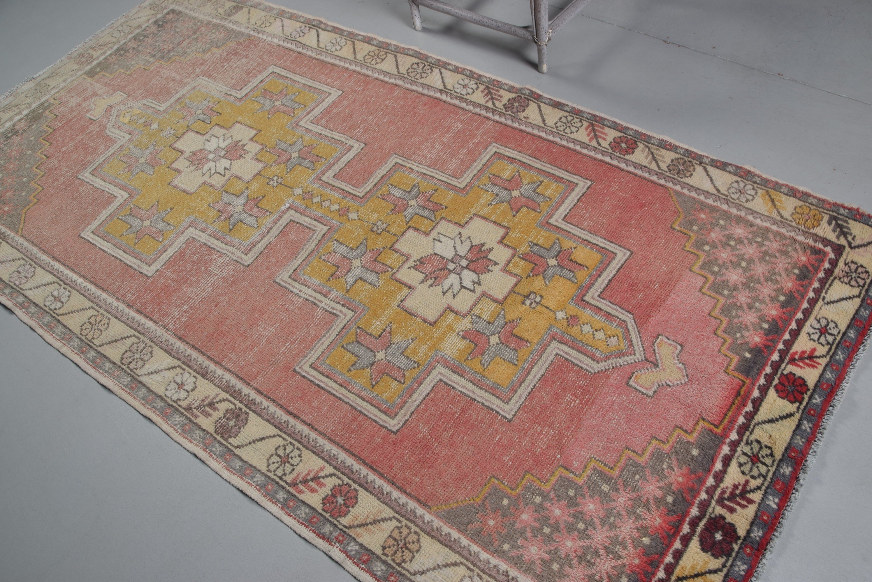 Rugs for Floor, Floor Rug, Kitchen Rug, Vintage Rugs, Red  4.5x8.6 ft Area Rugs, Moroccan Rug, Turkish Rugs, Dining Room Rugs