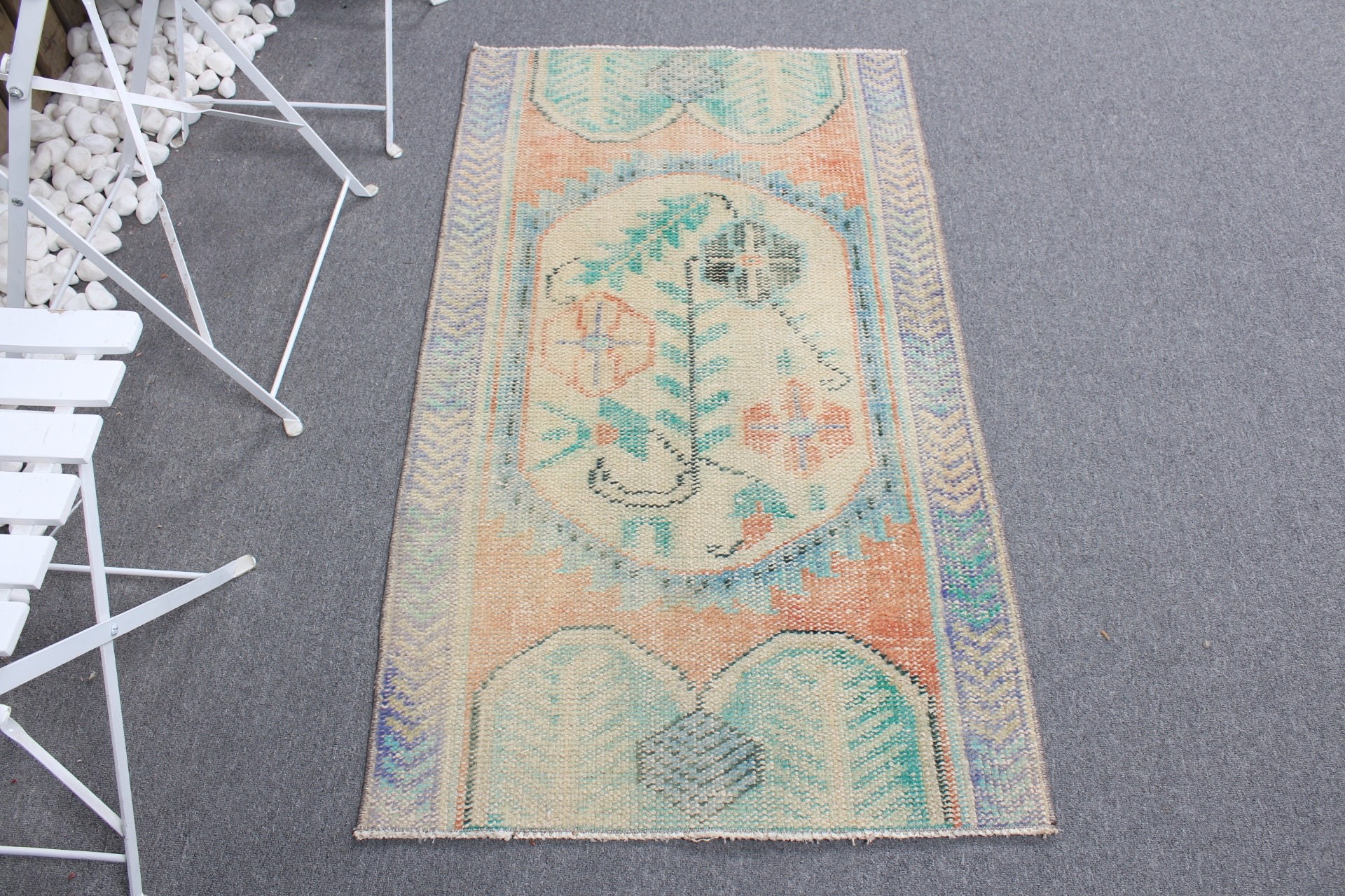 Kitchen Rug, Rugs for Door Mat, Green Bedroom Rugs, 2.5x4.3 ft Small Rugs, Vintage Rugs, Turkish Rug, Wool Rug, Bath Rug, Car Mat Rug