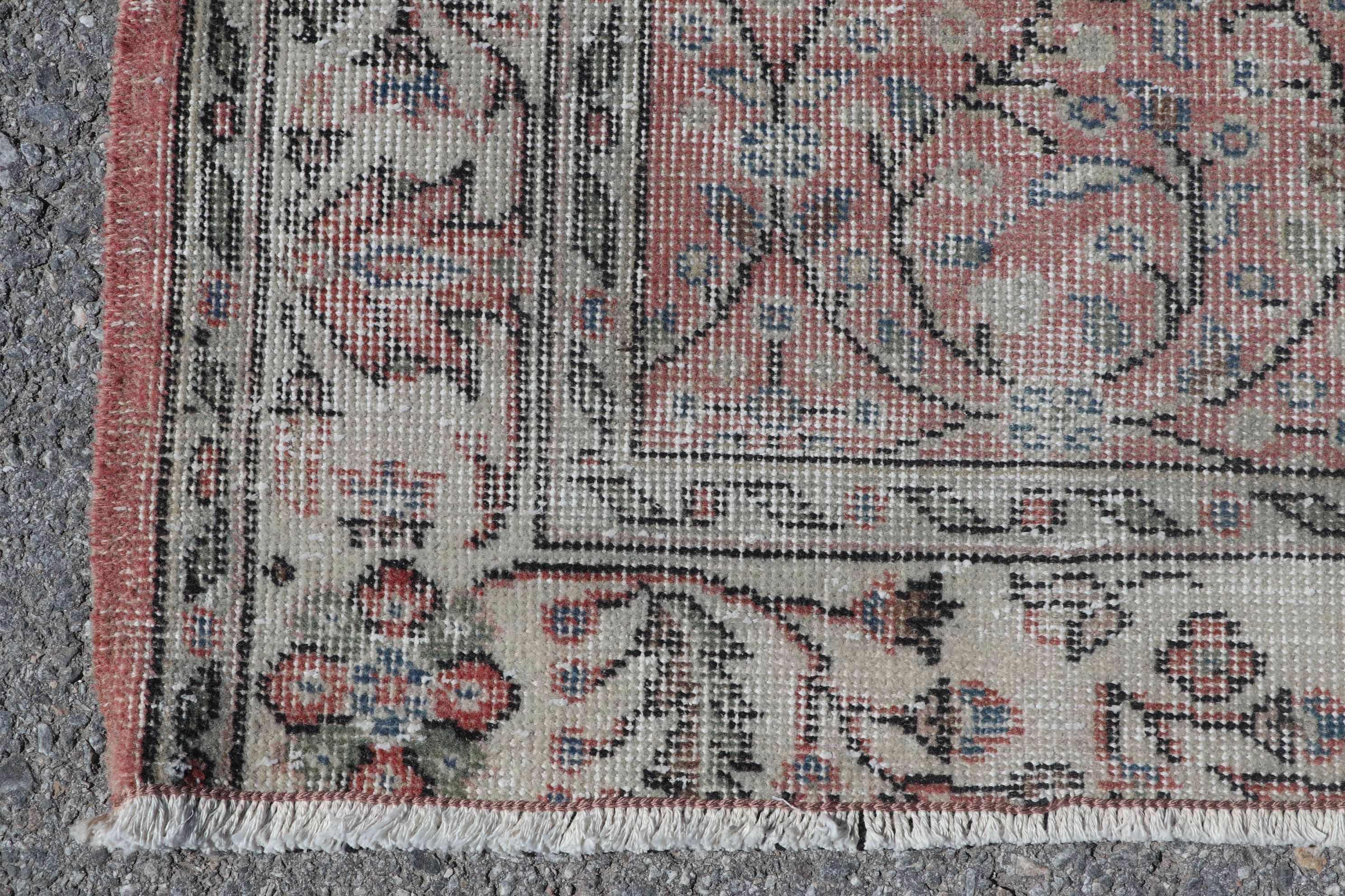 Entry Rug, Vintage Rug, Turkish Rug, Red Anatolian Rugs, 3.8x6.3 ft Accent Rug, Rugs for Entry, Anatolian Rugs, Kitchen Rugs