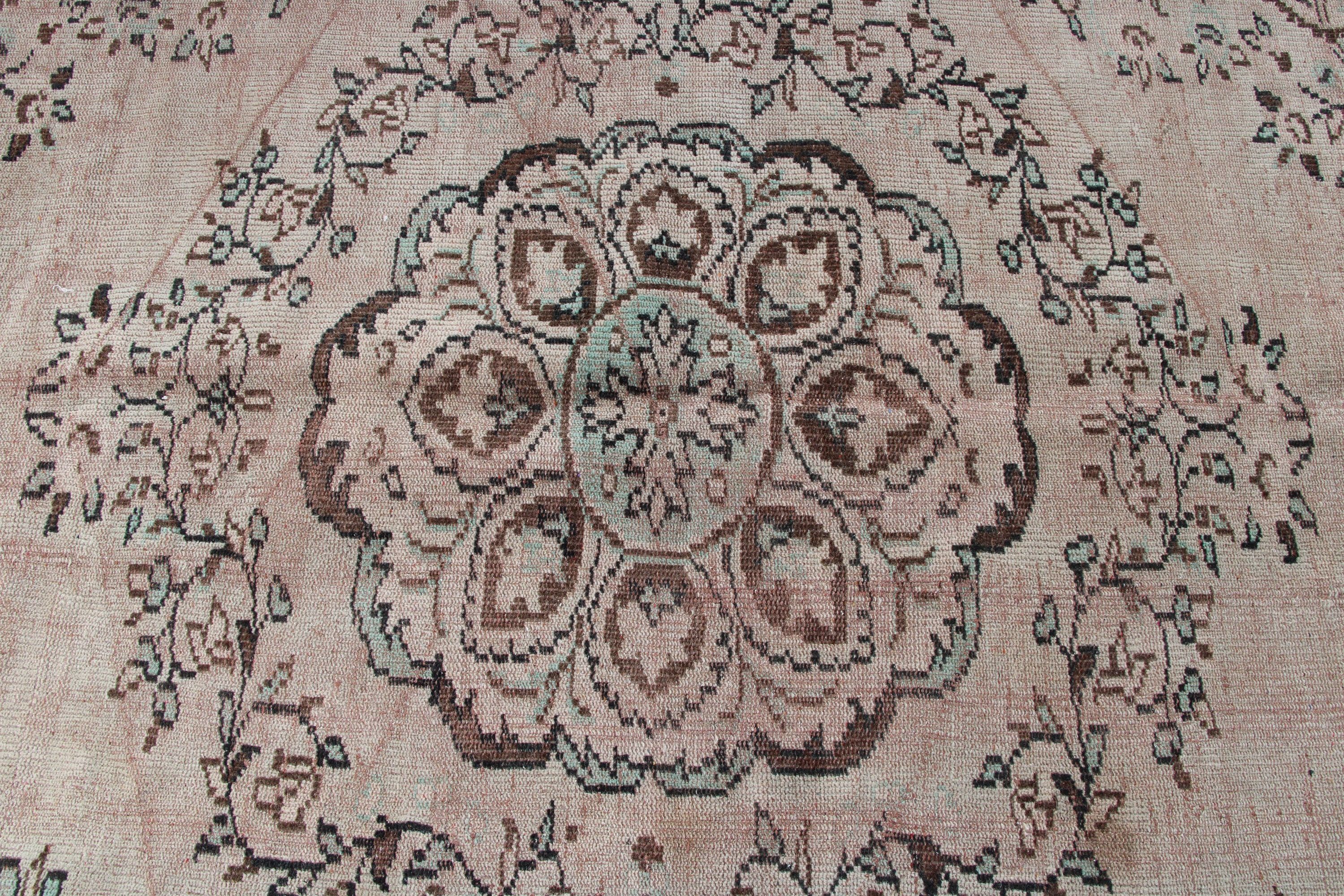 Büyük Boho Halıları, Türk Halıları, Kahverengi Yer Halıları, 6,1x8,7 ft Büyük Halı, Etnik Halı, Vintage Halı, Yemek Odası Halısı, Antika Halılar, Yatak Odası Halıları