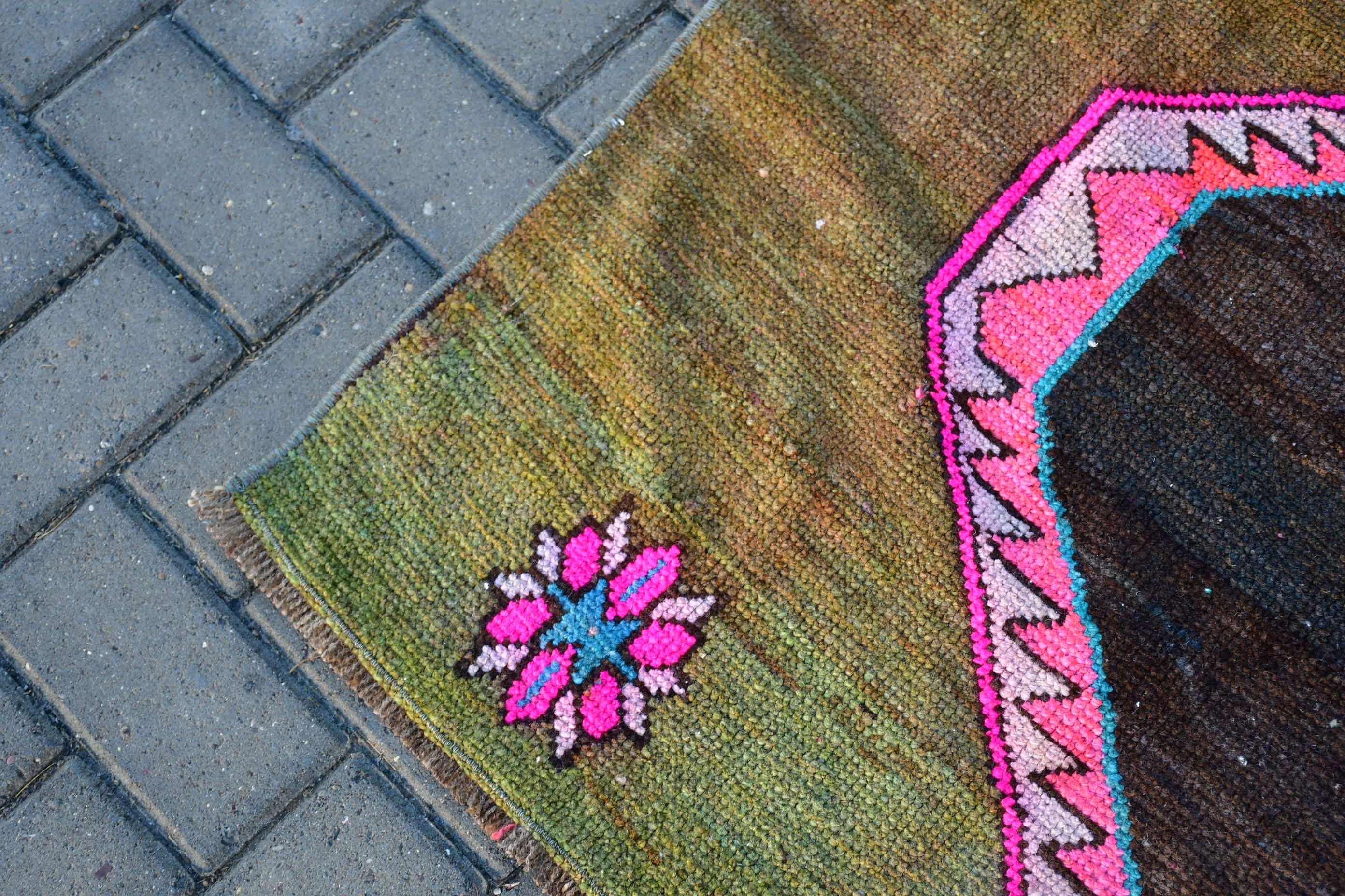 Turkish Rugs, Old Rug, Living Room Rugs, Rugs for Salon, 5.2x10.6 ft Large Rugs, Vintage Rug, Oushak Rugs, Pink Bedroom Rug