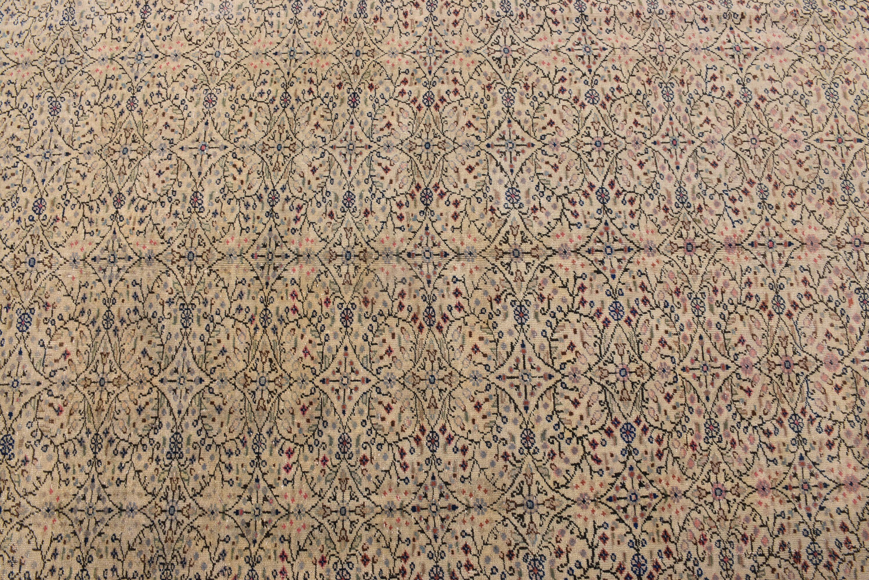 Yatak Odası Halıları, Geometrik Halı, Türk Halısı, Vintage Halılar, Bej 5.8x8.7 ft Büyük Halılar, Oryantal Halı, Büyük Vintage Halı