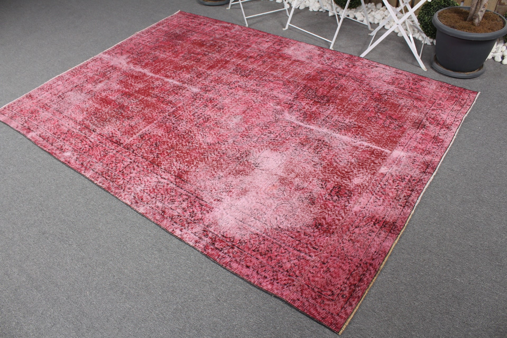 Rugs for Salon, Pink Moroccan Rugs, Bedroom Rug, Salon Rug, Vintage Rug, Turkish Rugs, 5.5x7.6 ft Large Rug, Home Decor Rug, Kitchen Rugs