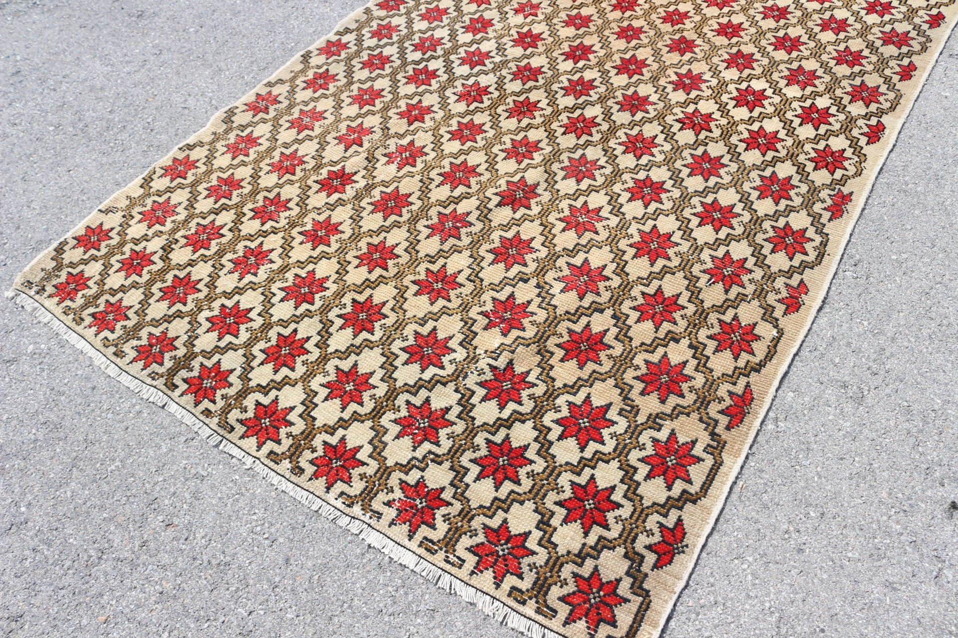 Bedroom Rugs, Vintage Rug, 5.5x9.1 ft Large Rugs, Red Antique Rug, Oushak Rug, Turkish Rug, Dining Room Rugs, Cute Rug, Kitchen Rug