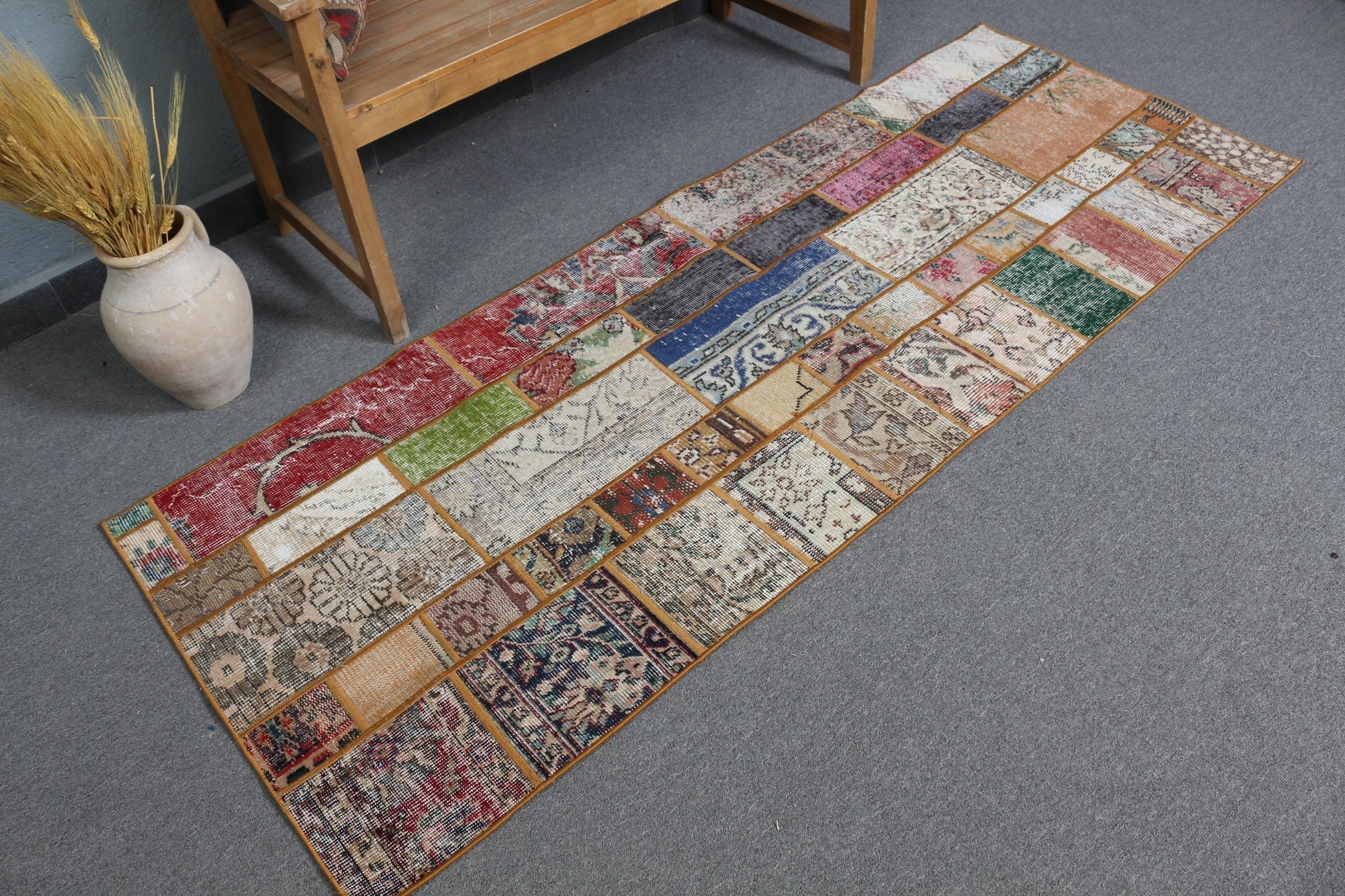 Kırmızı Ev Dekor Halıları, 2.7x7.1 ft Runner Halıları, Yer Halısı, Runner Halıları, Cool Halı, Vintage Halı, Mutfak Halısı, Türk Halıları, Merdiven Halıları