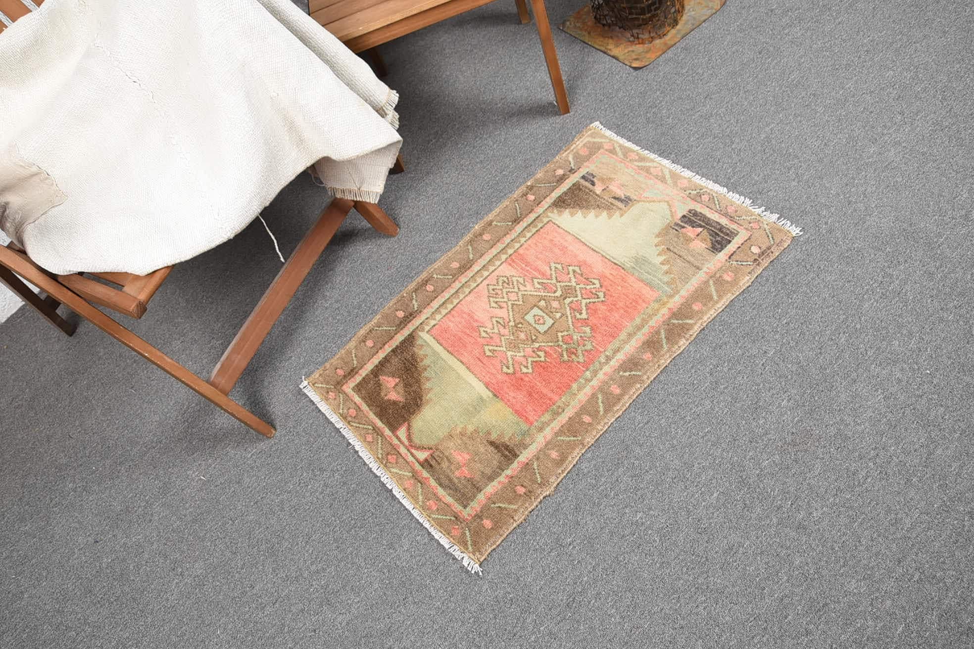 Kitchen Rug, Entryway Rug Rugs, Bathroom Rugs, Vintage Rug, Colorful Rugs, Turkish Rug, Rugs for Door Mat, Entry Rug, 1.7x2.7 ft Small Rug