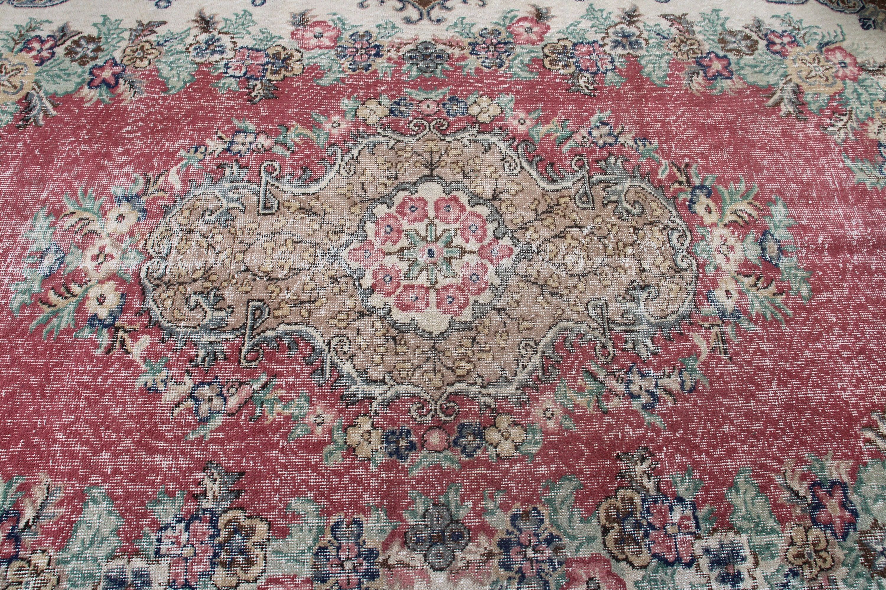 Vintage Halılar, Türk Halısı, Salon Halısı, Yatak Odası Halısı, Kırmızı 5.9x8.9 ft Büyük Halılar, Oryantal Halılar, Yemek Odası Halısı, Dekoratif Halı