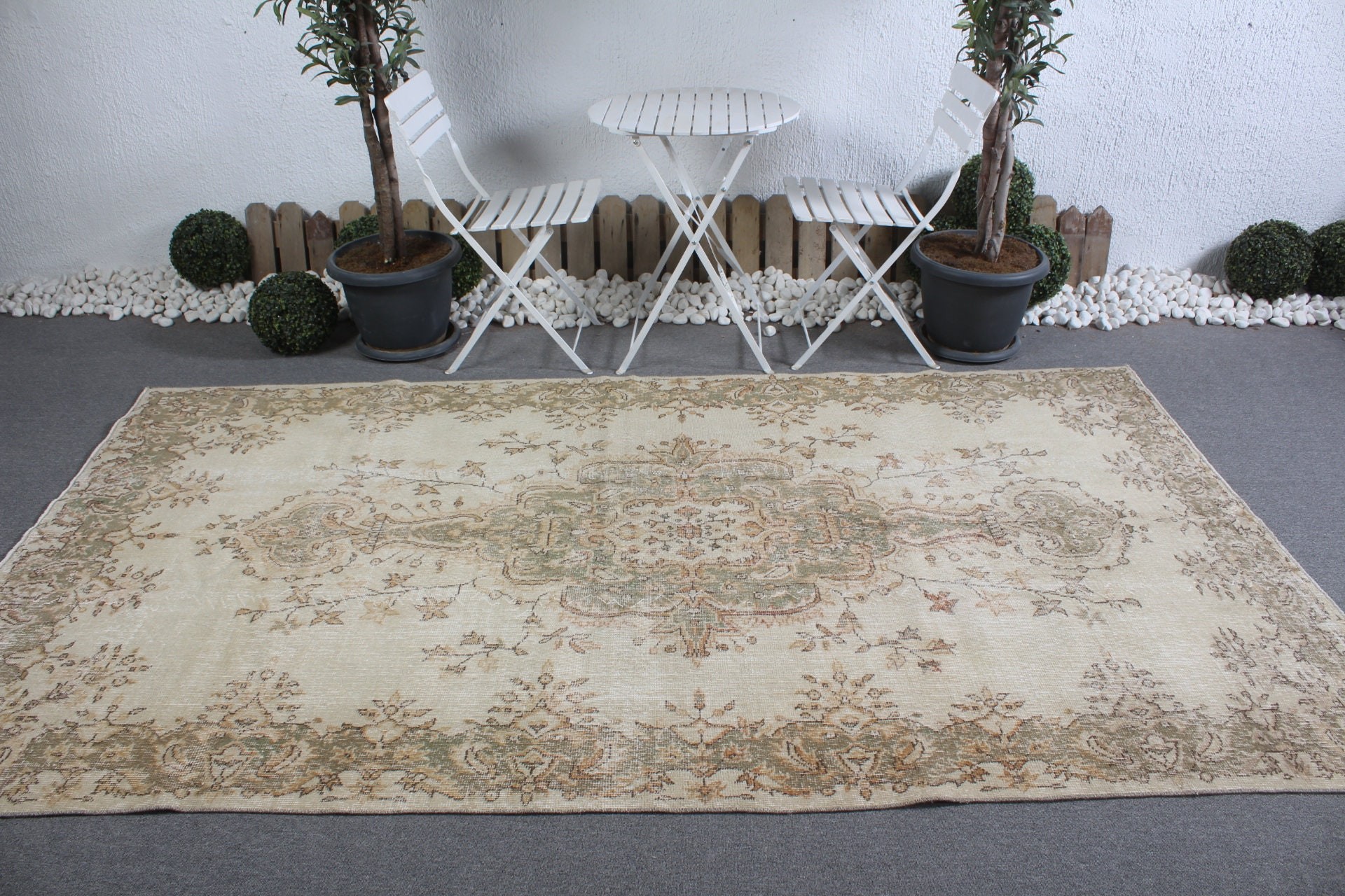 Beige Bedroom Rug, Rugs for Bedroom, Turkish Rug, Moroccan Rugs, Oriental Rugs, 5.4x9.6 ft Large Rug, Old Rug, Vintage Rug, Living Room Rug