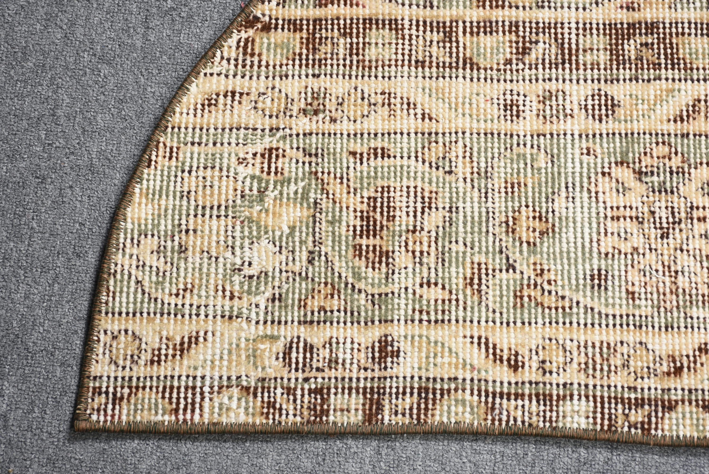 2.5x1.5 ft Small Rug, Door Mat Rugs, Rugs for Door Mat, Beige Kitchen Rugs, Entry Rug, Vintage Rug, Oushak Rug, Cool Rug, Turkish Rug