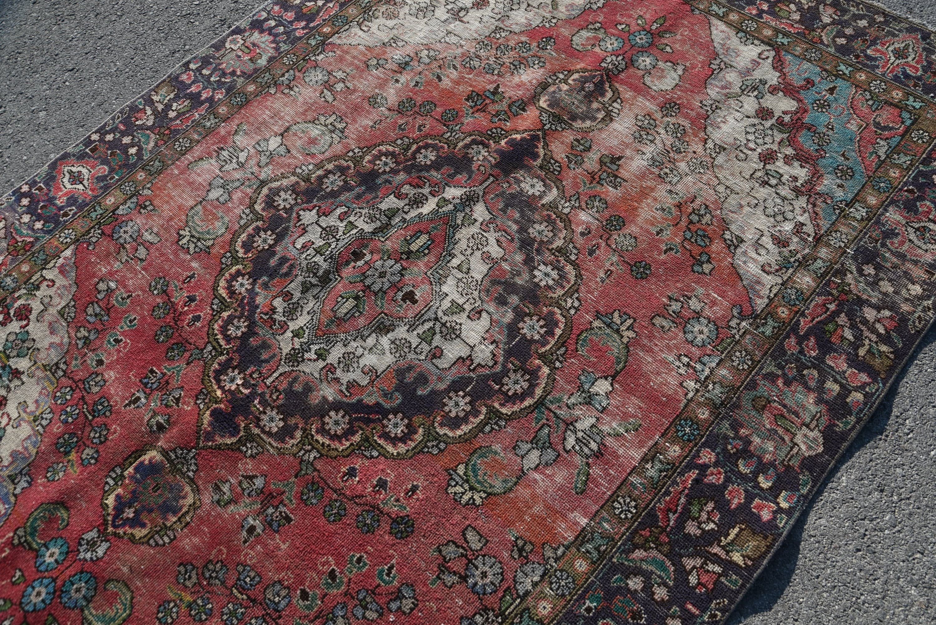 Yemek Odası Halısı, 6.1x9.1 ft Büyük Halı, Yatak Odası Halısı, Türk Halısı, Vintage Halılar, Oryantal Halılar, Yün Halı, Soluk Halılar, Salon Halıları, Eski Halılar