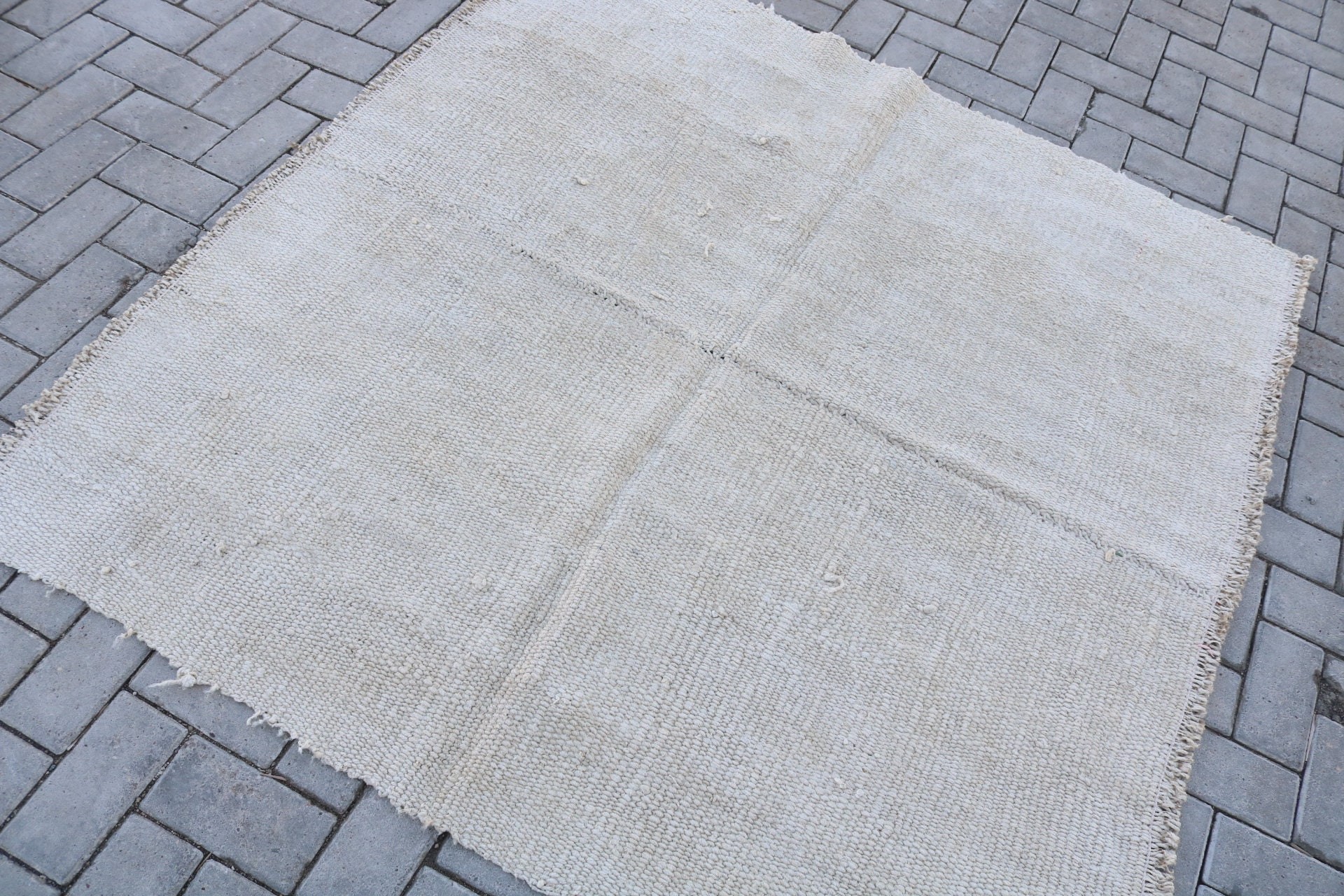 Türk Bölge Halıları, Oturma Odası Halıları, Renkli Halı, Mutfak Halısı, Vintage Halı, Eski Halı, 5.1x4.9 ft Alan Halıları, Türk Halısı, Oushak Halısı